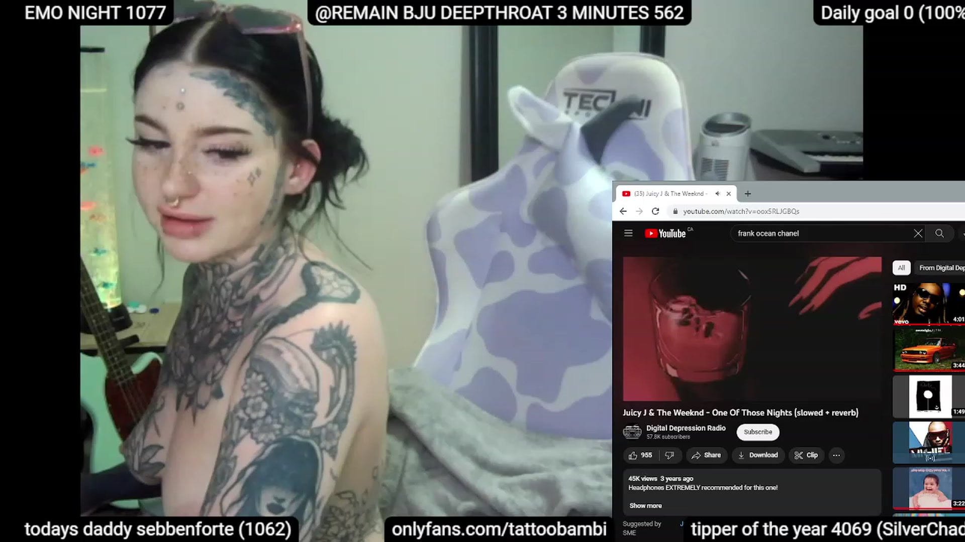 Gallery image thumbnail from Tattoobambi's myfreecams stream on, 06/10/2023, 03:35 image 11 of 20