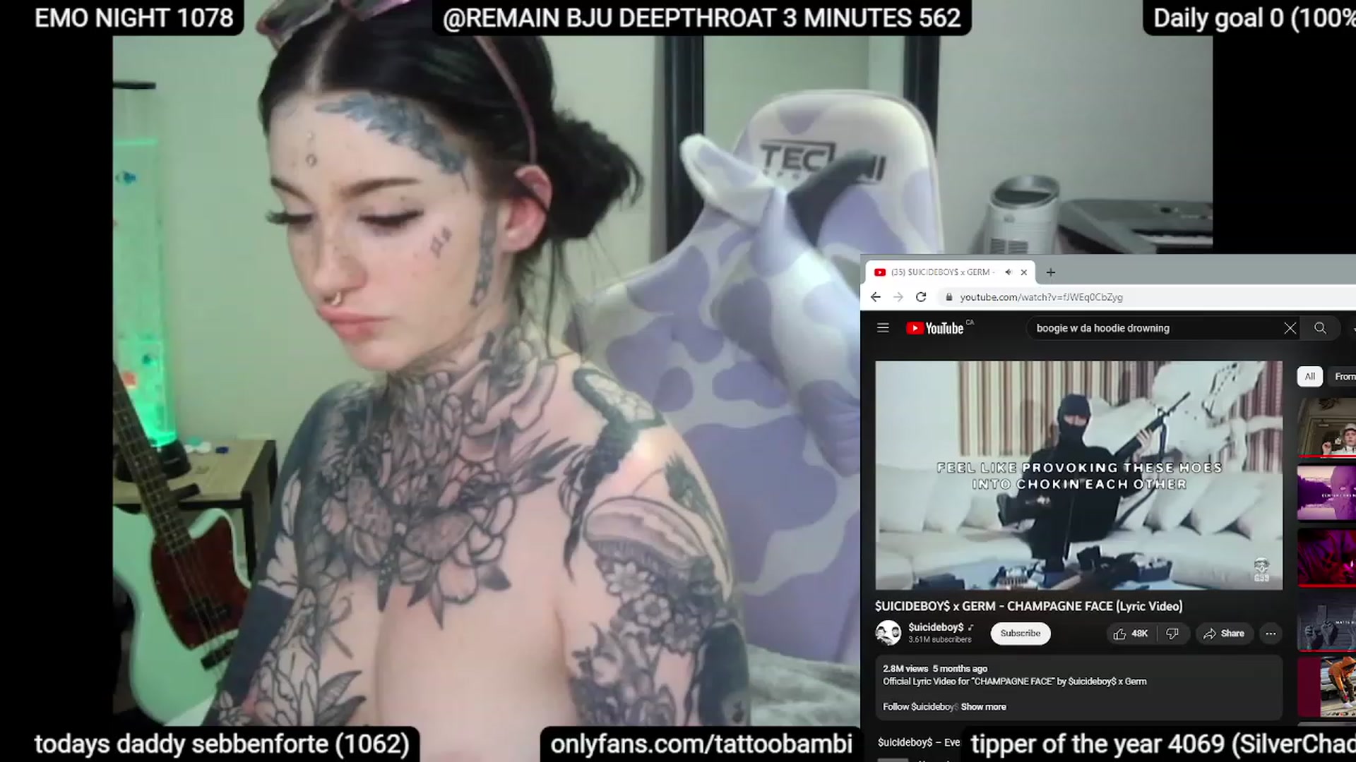Gallery image thumbnail from Tattoobambi's myfreecams stream on, 06/10/2023, 03:35 image 20 of 20