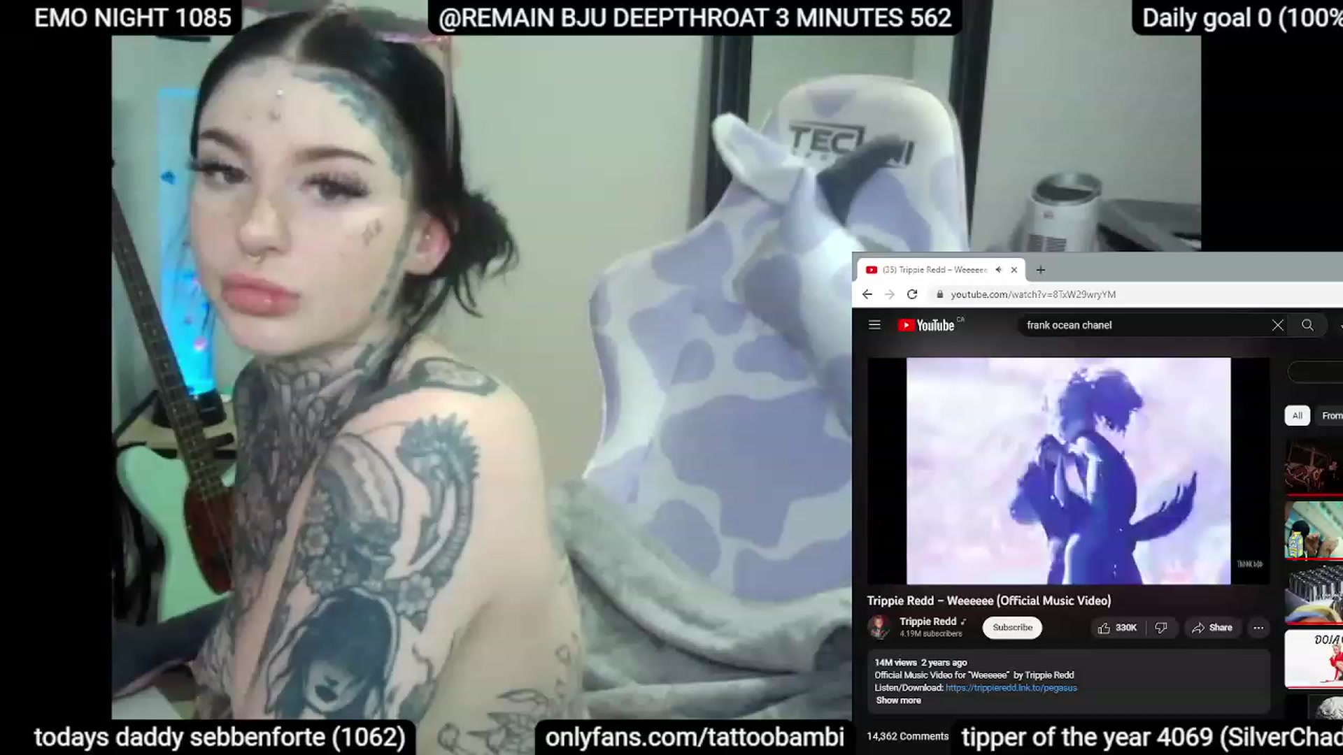 Gallery image thumbnail from Tattoobambi's myfreecams stream on, 06/10/2023, 03:35 image 2 of 20