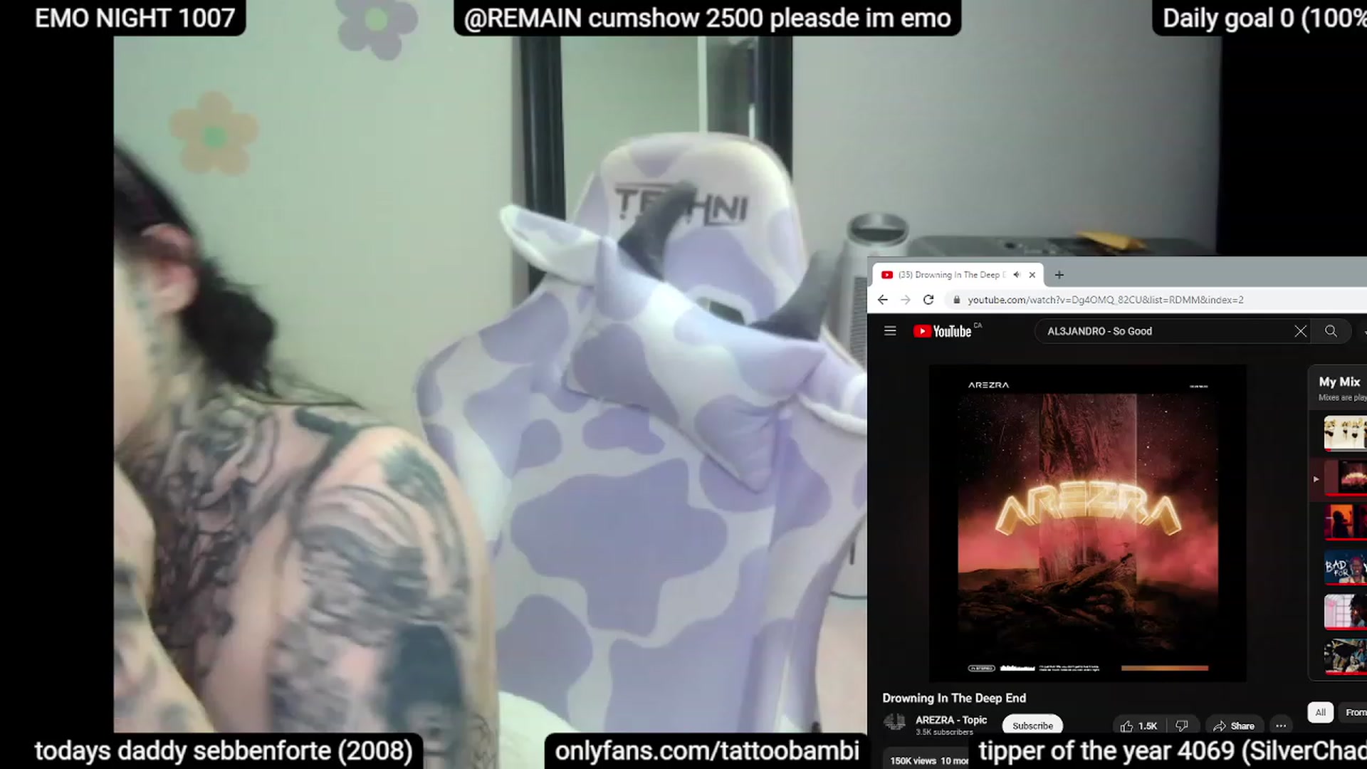 Gallery image thumbnail from Tattoobambi's myfreecams stream on, 06/10/2023, 05:03 image 13 of 20