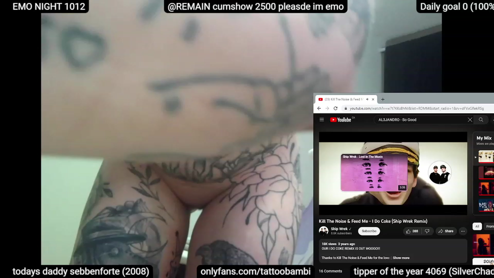 Gallery image thumbnail from Tattoobambi's myfreecams stream on, 06/10/2023, 05:03 image 11 of 20