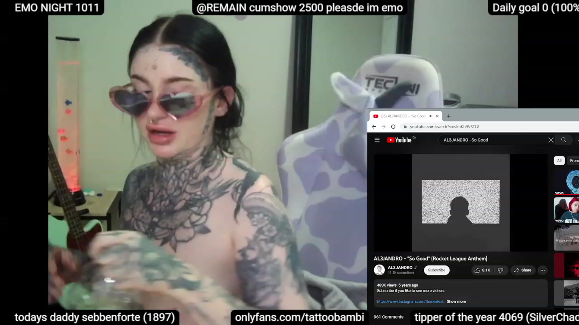 Gallery image thumbnail from Tattoobambi's myfreecams stream on, 06/10/2023, 05:03 image 7 of 20