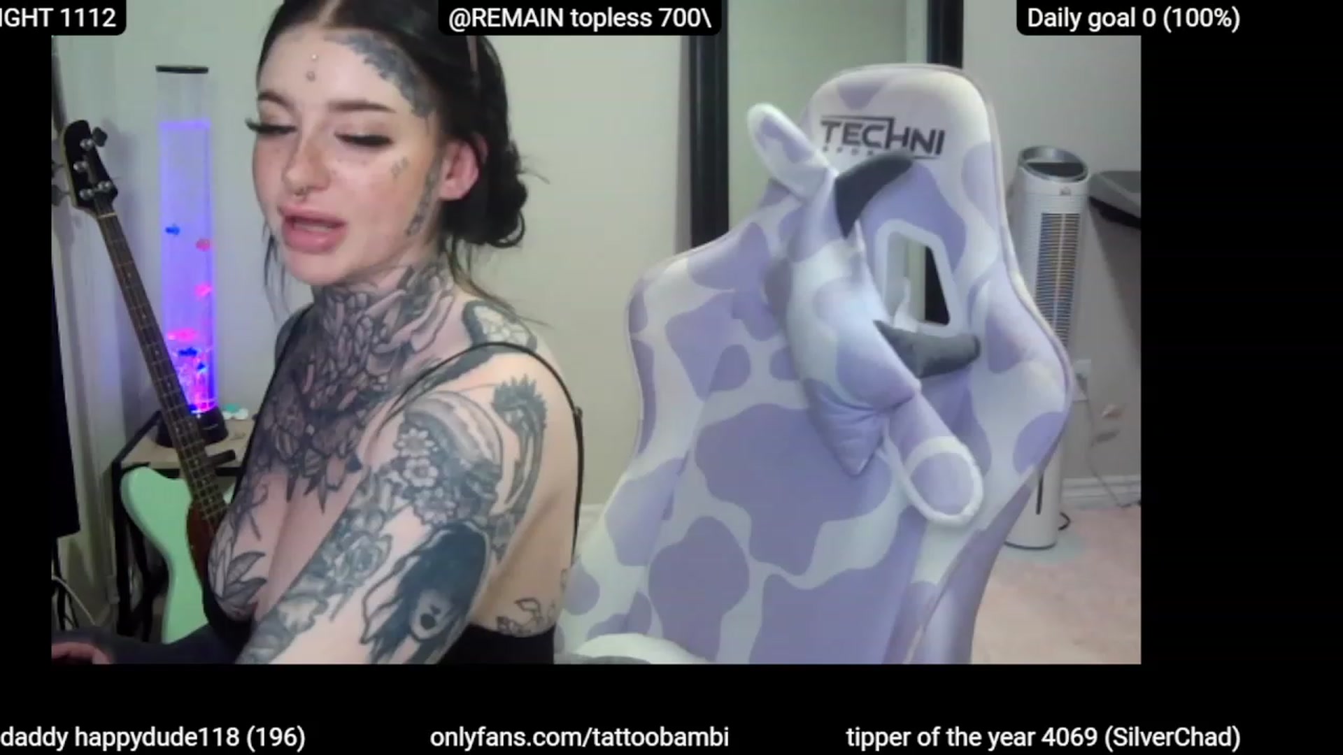 Gallery image thumbnail from Tattoobambi's myfreecams stream on, 06/11/2023, 23:26 image 14 of 20