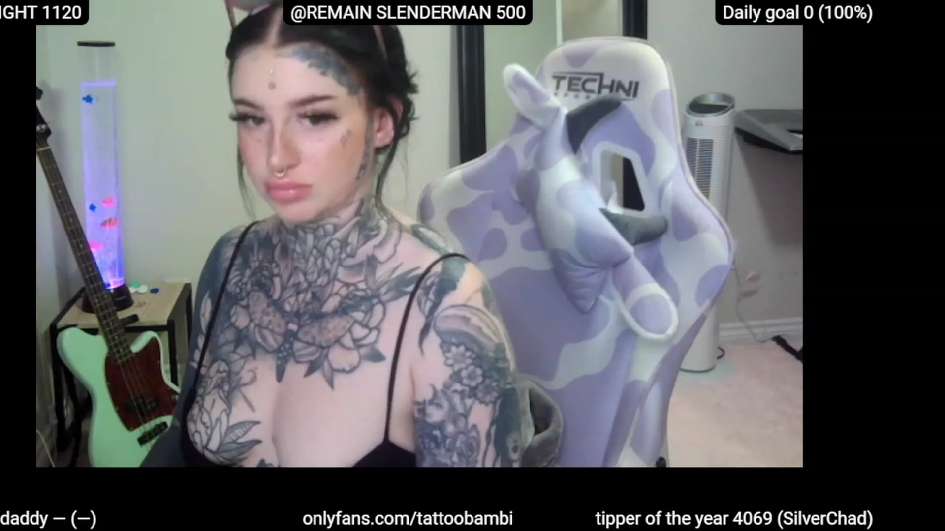 Gallery image thumbnail from Tattoobambi's myfreecams stream on, 06/11/2023, 23:26 image 1 of 20