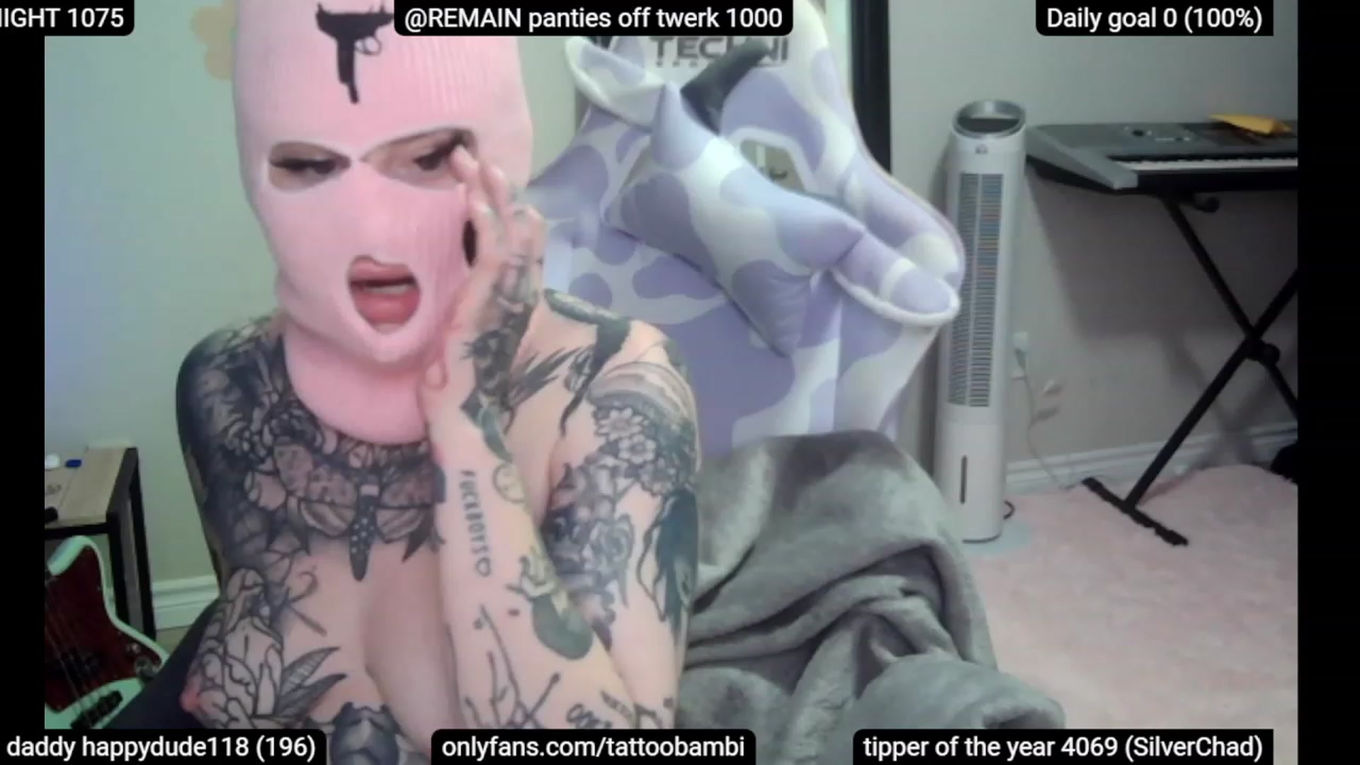 Gallery image thumbnail from Tattoobambi's myfreecams stream on, 06/12/2023, 02:21 image 2 of 20