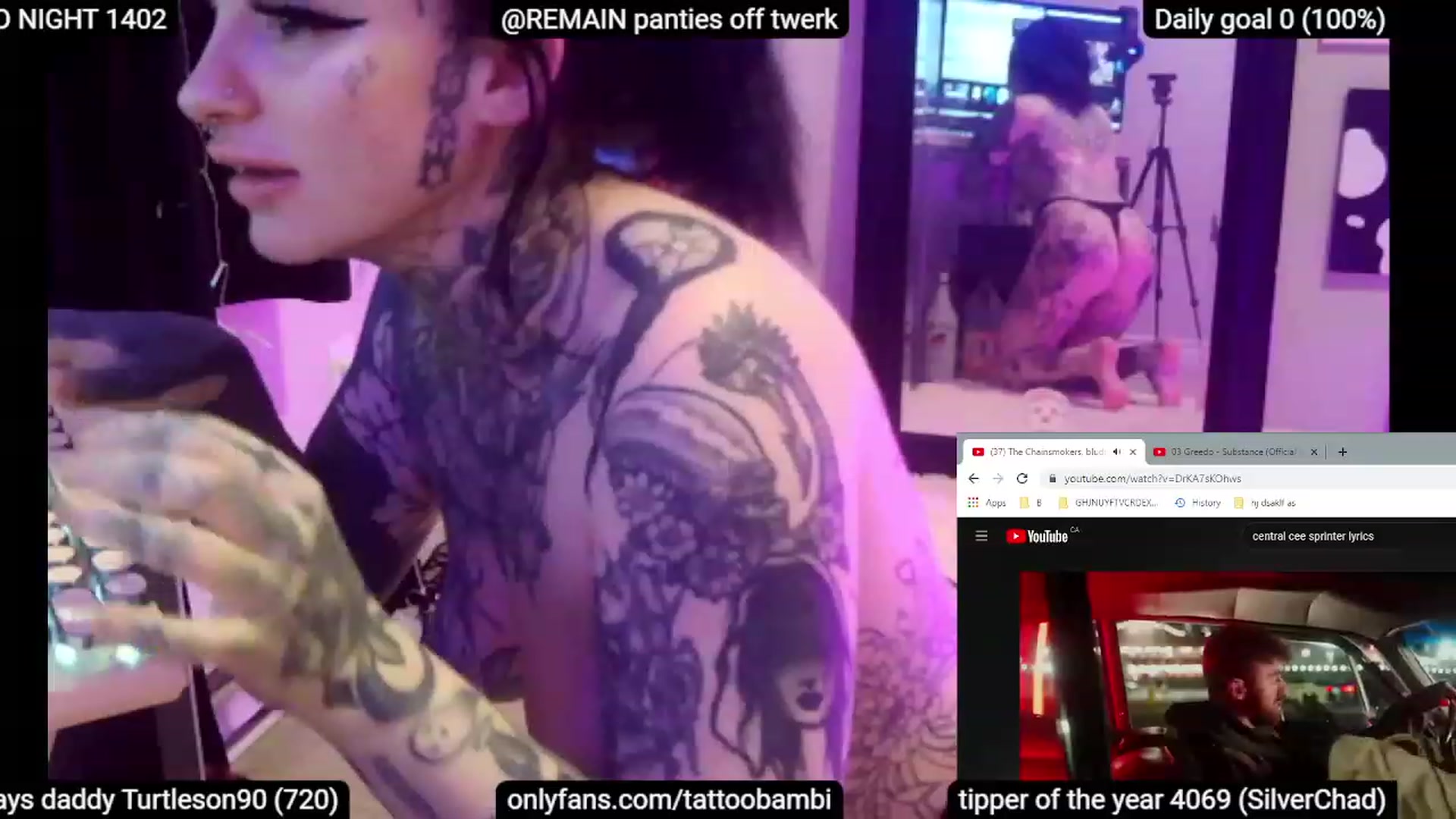 Gallery image thumbnail from Tattoobambi's myfreecams stream on, 06/17/2023, 03:36 image 14 of 20
