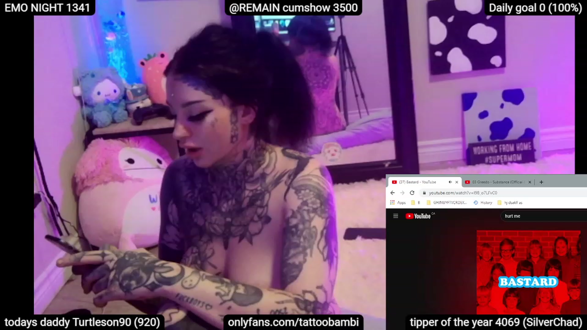 Gallery image thumbnail from Tattoobambi's myfreecams stream on, 06/17/2023, 05:02 image 10 of 20