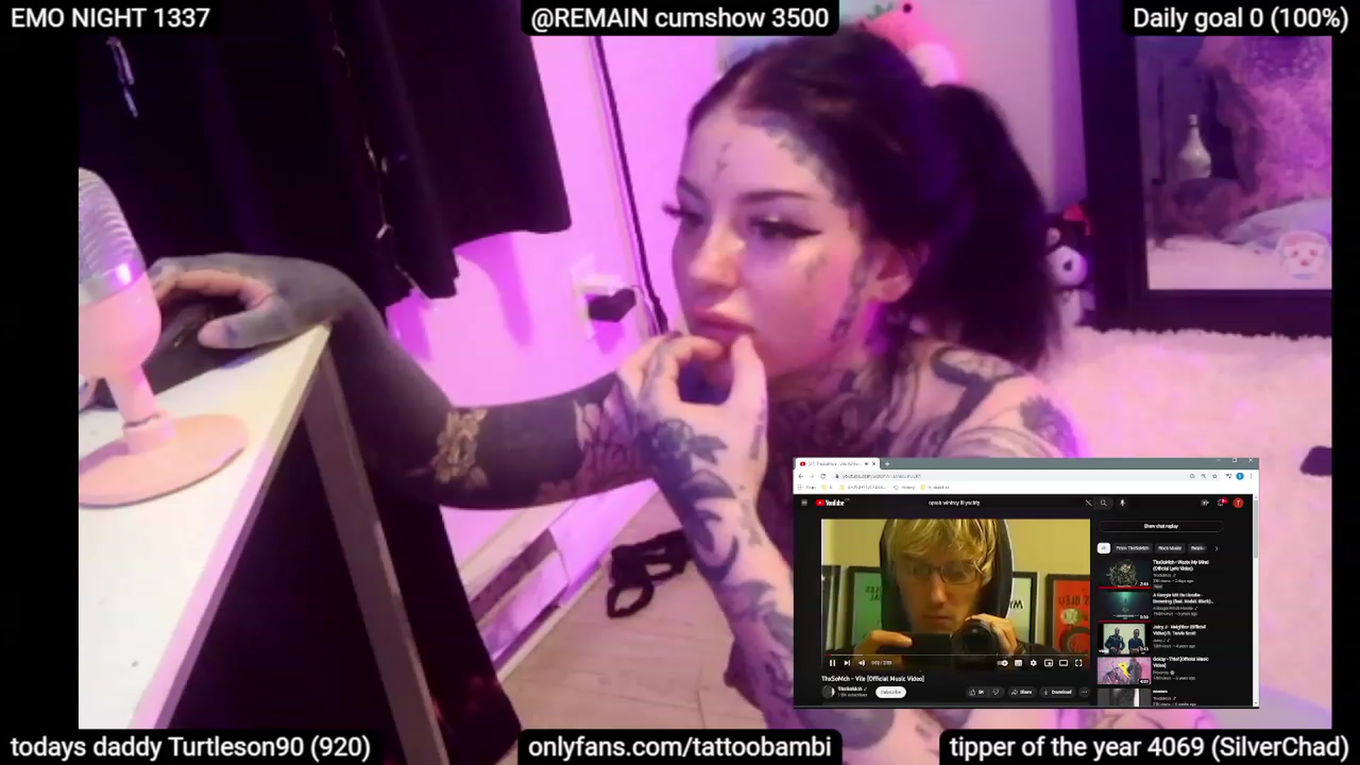 Gallery image thumbnail from Tattoobambi's myfreecams stream on, 06/17/2023, 05:02 image 19 of 20
