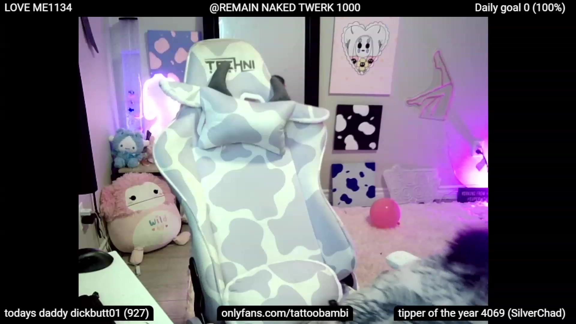 Gallery image thumbnail from Tattoobambi's myfreecams stream on, 07/02/2023, 05:08 image 16 of 20