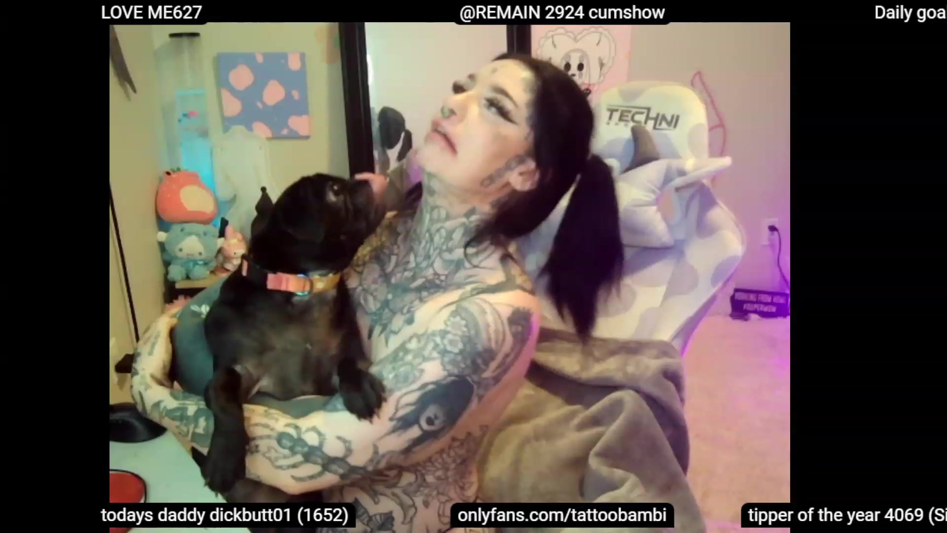 Gallery image thumbnail from Tattoobambi's myfreecams stream on, 07/04/2023, 06:29 image 17 of 20