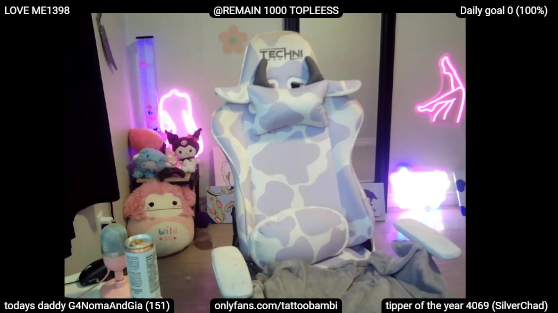 Gallery image thumbnail from Tattoobambi's myfreecams stream on, 07/08/2023, 24:01 image 3 of 20