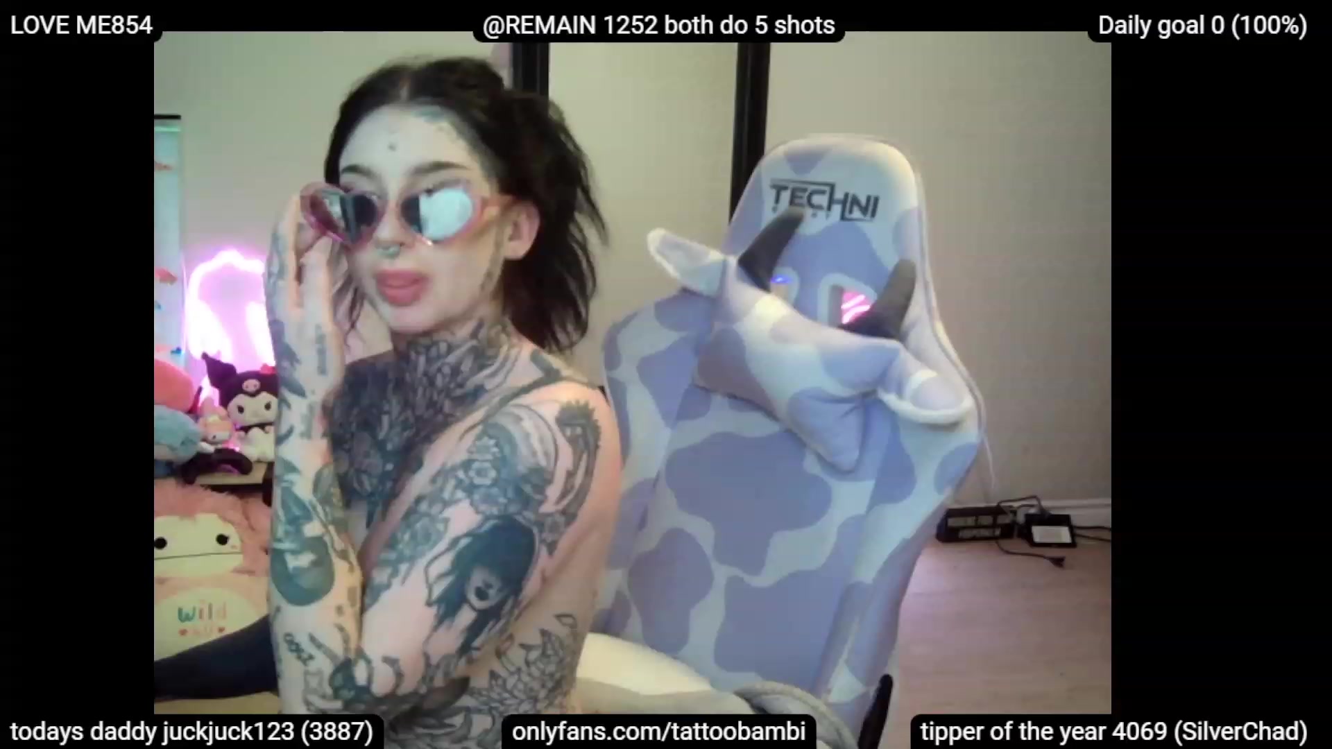 Gallery image thumbnail from Tattoobambi's myfreecams stream on, 07/08/2023, 02:46 image 13 of 20