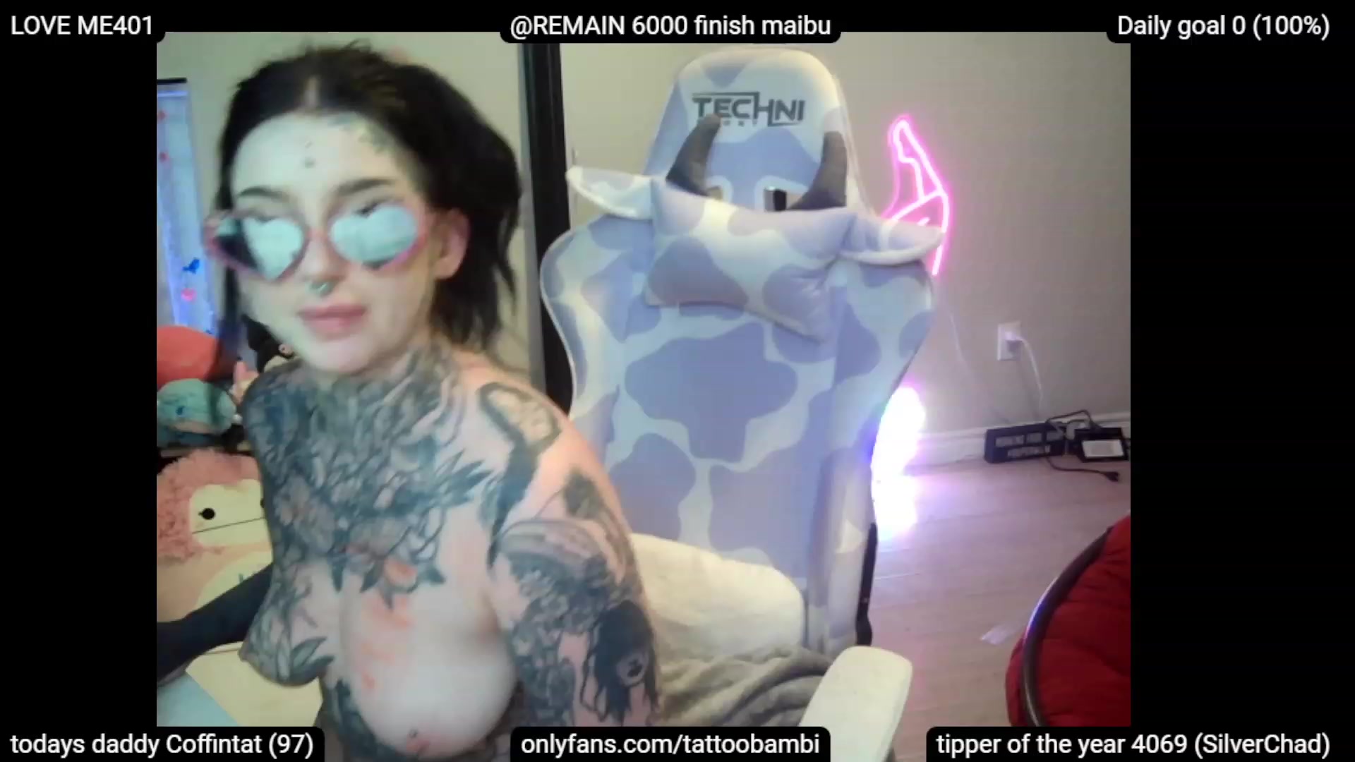 Gallery image thumbnail from Tattoobambi's myfreecams stream on, 07/08/2023, 08:17 image 10 of 20