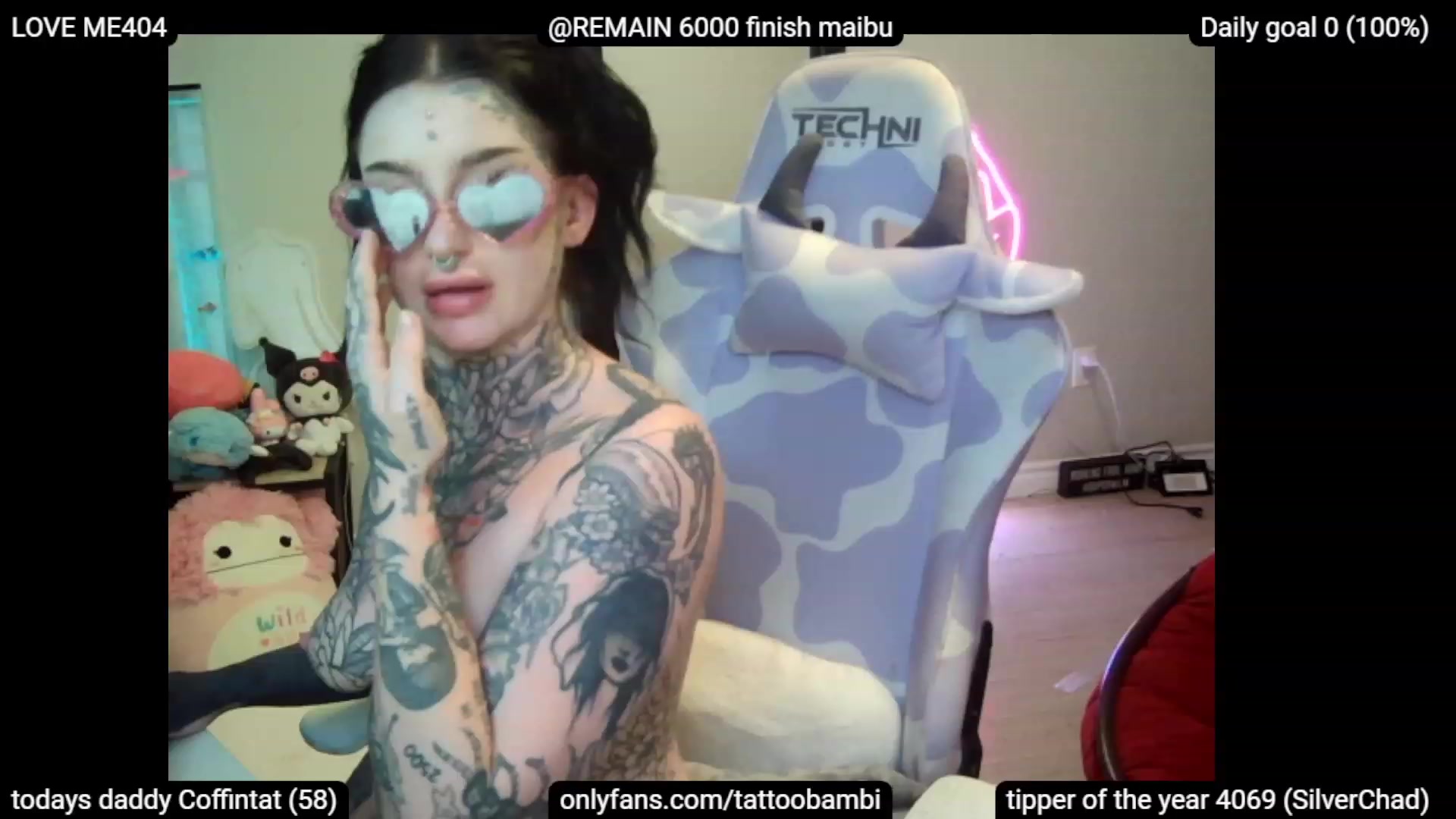 Gallery image thumbnail from Tattoobambi's myfreecams stream on, 07/08/2023, 08:17 image 9 of 20