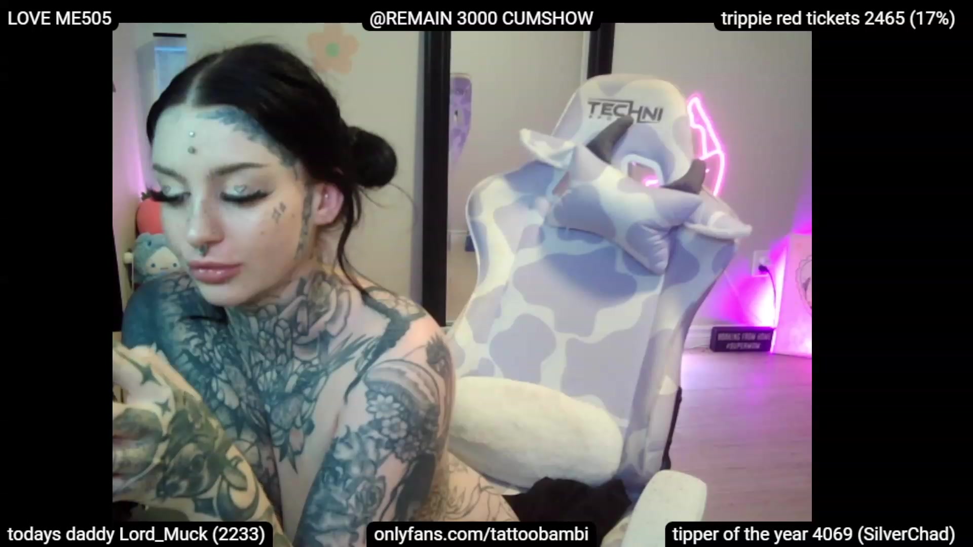 Gallery image thumbnail from Tattoobambi's myfreecams stream on, 07/11/2023, 04:13 image 18 of 20