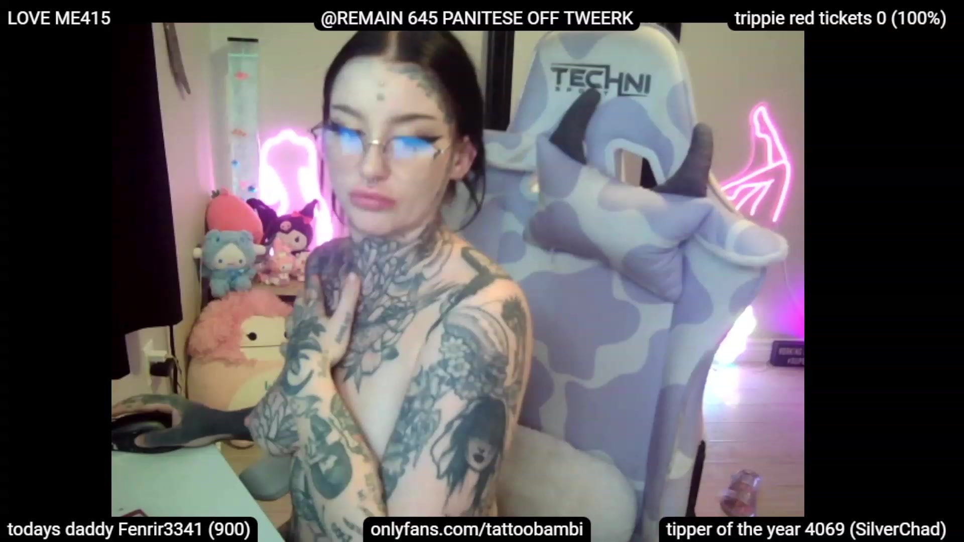 Gallery image thumbnail from Tattoobambi's myfreecams stream on, 07/12/2023, 01:27 image 13 of 20