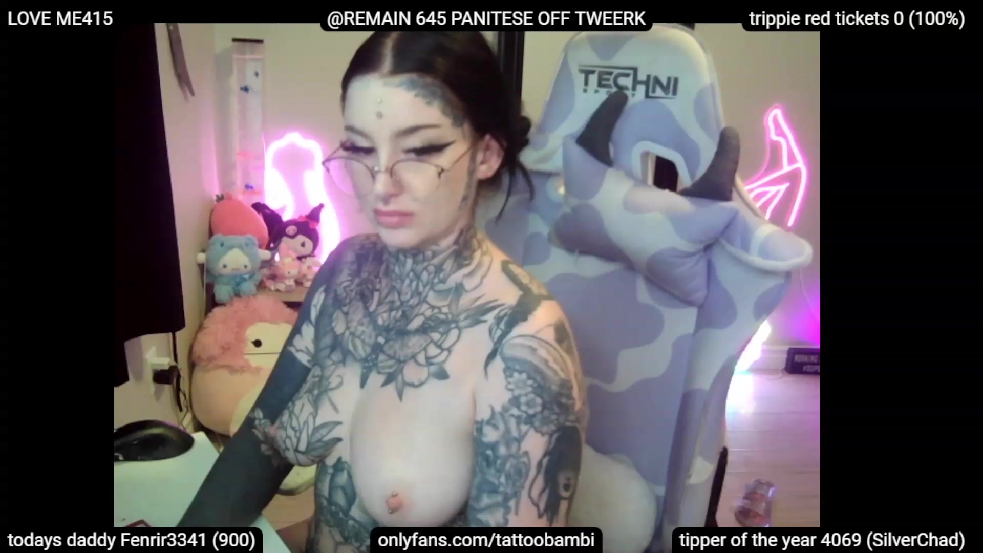 Gallery image thumbnail from Tattoobambi's myfreecams stream on, 07/12/2023, 01:27 image 14 of 20