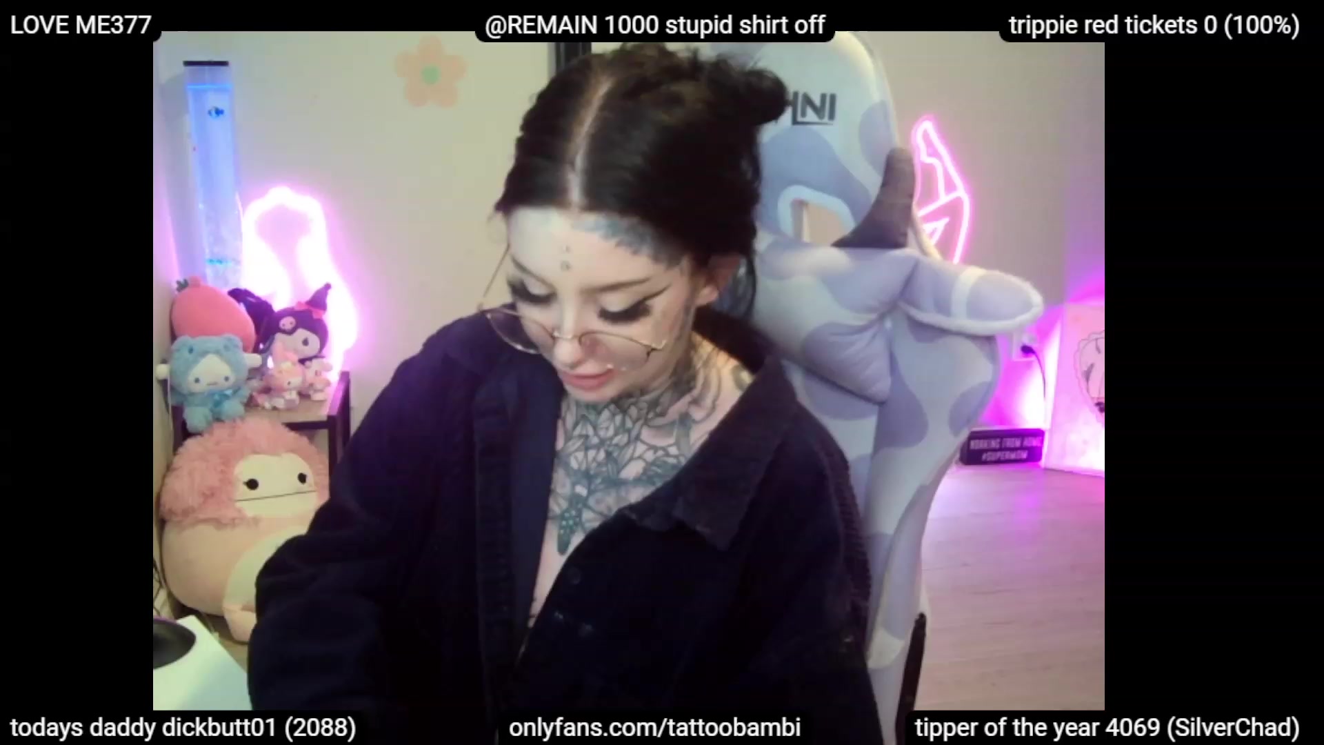 Gallery image thumbnail from Tattoobambi's myfreecams stream on, 07/12/2023, 07:04 image 12 of 20