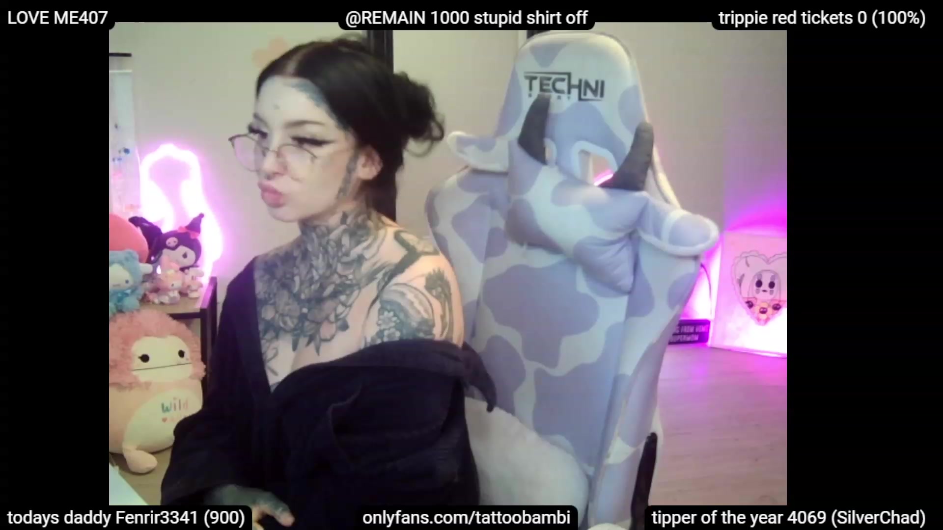 Gallery image thumbnail from Tattoobambi's myfreecams stream on, 07/12/2023, 07:04 image 7 of 20
