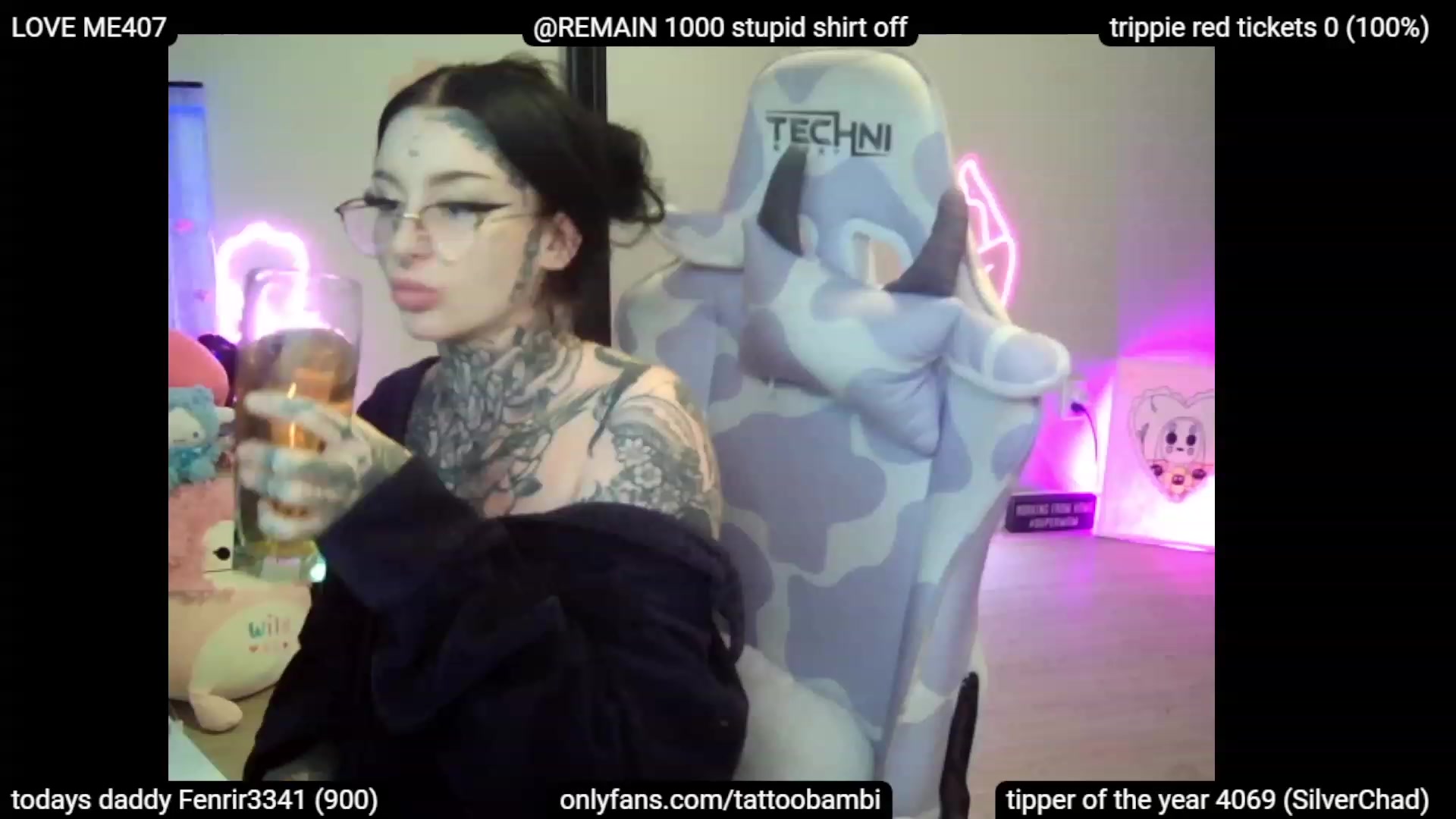 Gallery image thumbnail from Tattoobambi's myfreecams stream on, 07/12/2023, 07:04 image 5 of 20