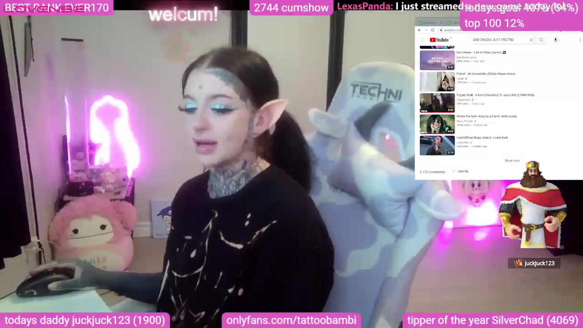 Gallery image thumbnail from Tattoobambi's myfreecams stream on, 07/31/2023, 06:22 image 14 of 20