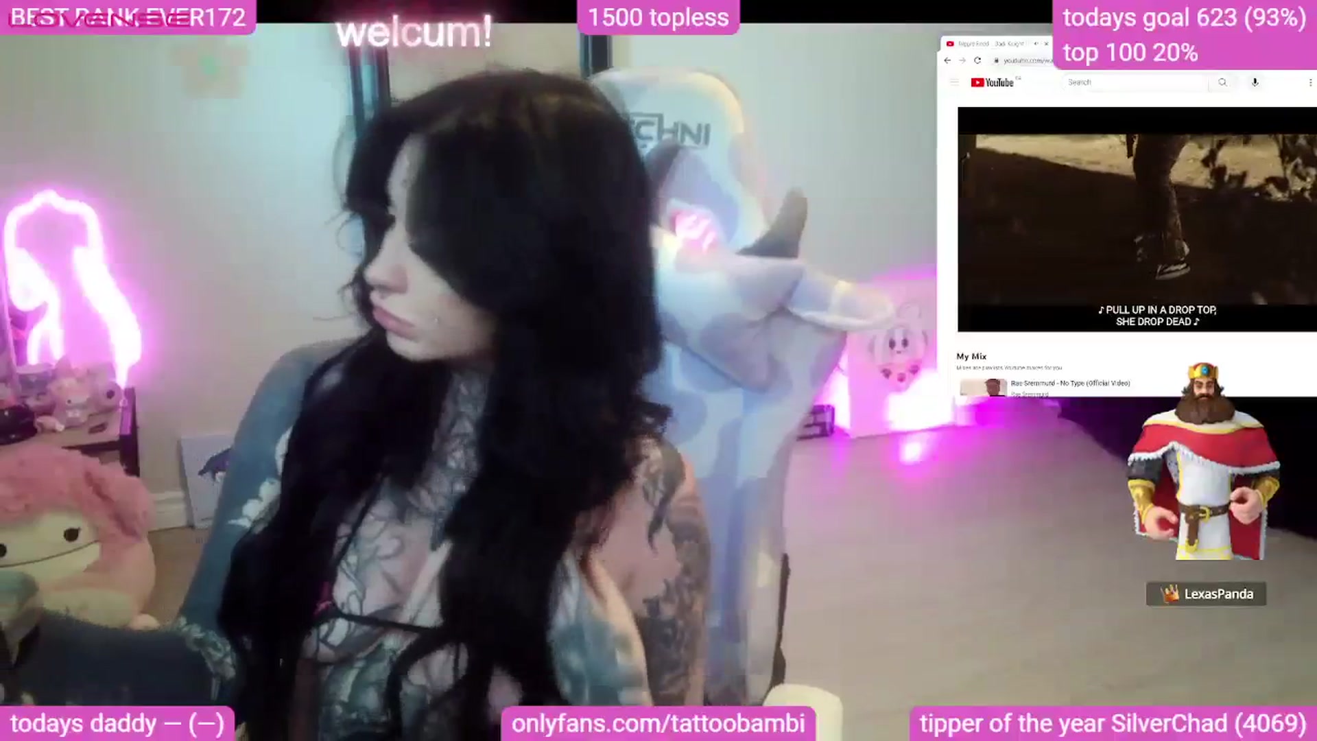 Gallery image thumbnail from Tattoobambi's myfreecams stream on, 07/31/2023, 23:46 image 3 of 20