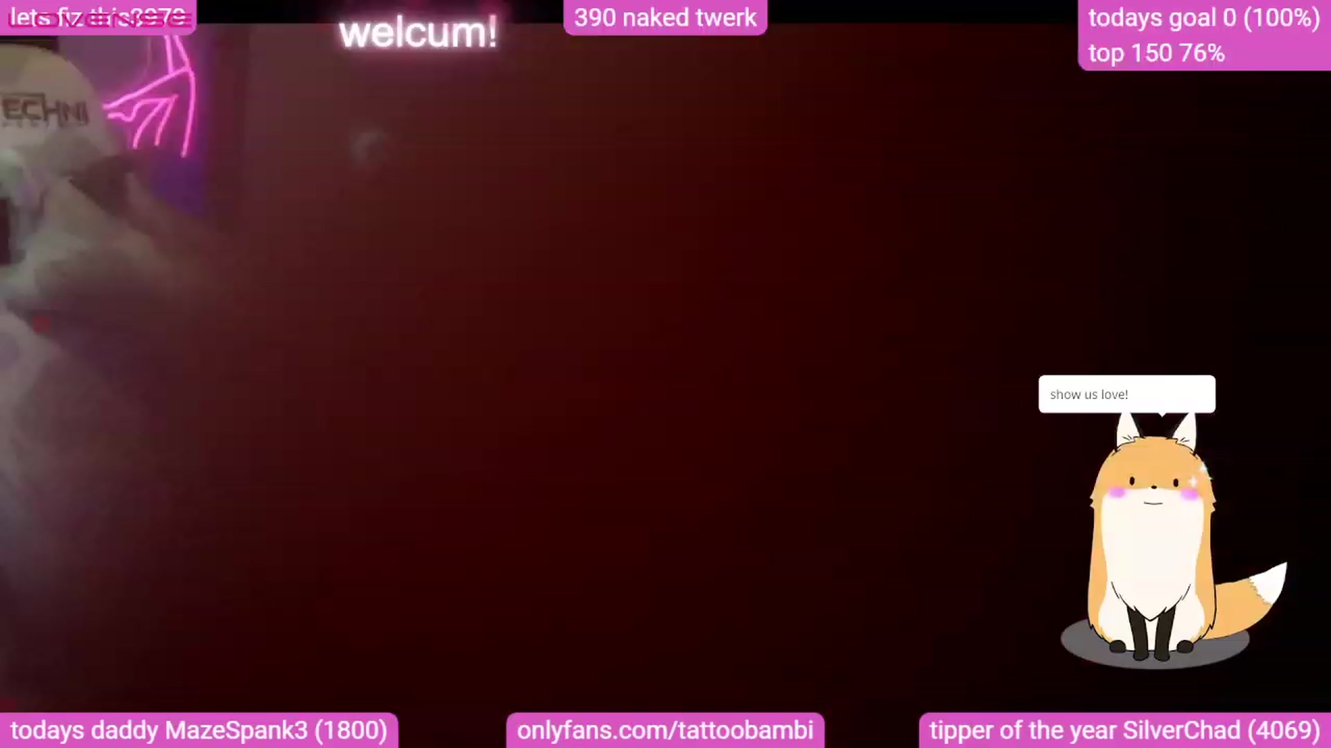 Gallery image thumbnail from Tattoobambi's myfreecams stream on, 08/08/2023, 05:44 image 16 of 20