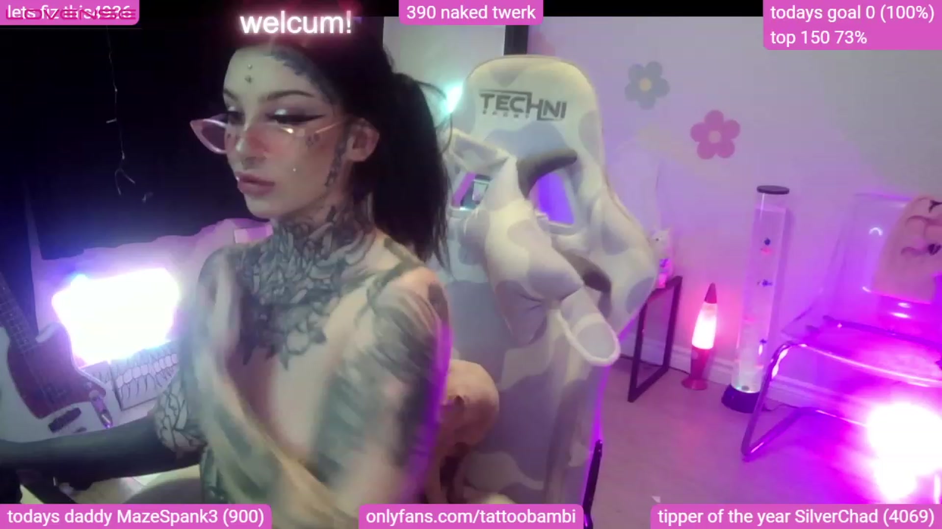 Gallery image thumbnail from Tattoobambi's myfreecams stream on, 08/08/2023, 05:44 image 7 of 20