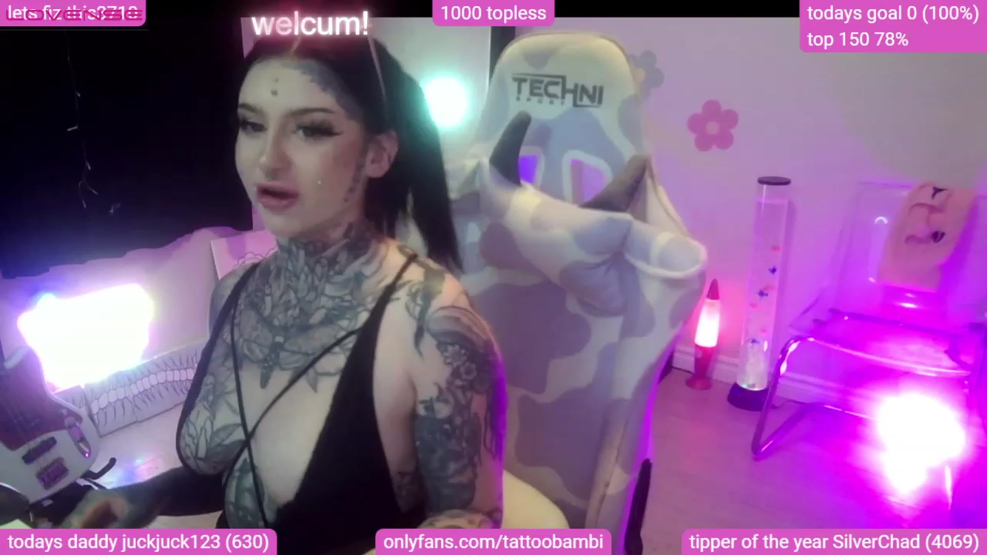 Gallery image thumbnail from Tattoobambi's myfreecams stream on, 08/09/2023, 01:29 image 13 of 20