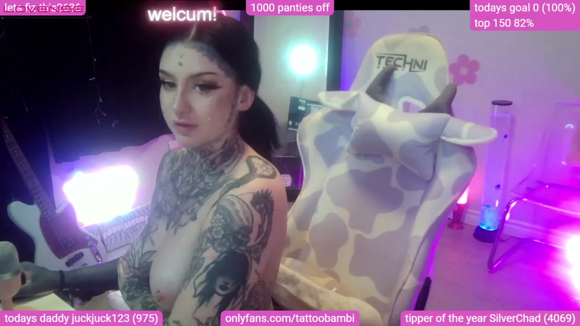 Gallery image thumbnail from Tattoobambi's myfreecams stream on, 08/09/2023, 04:35 image 11 of 20