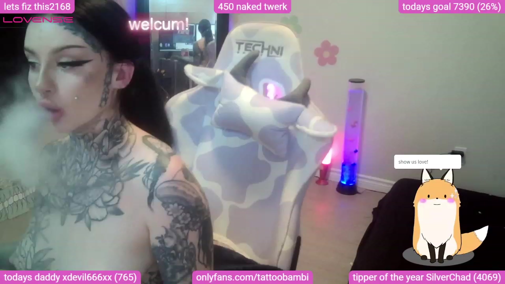 Gallery image thumbnail from Tattoobambi's myfreecams stream on, 08/12/2023, 02:41 image 15 of 20