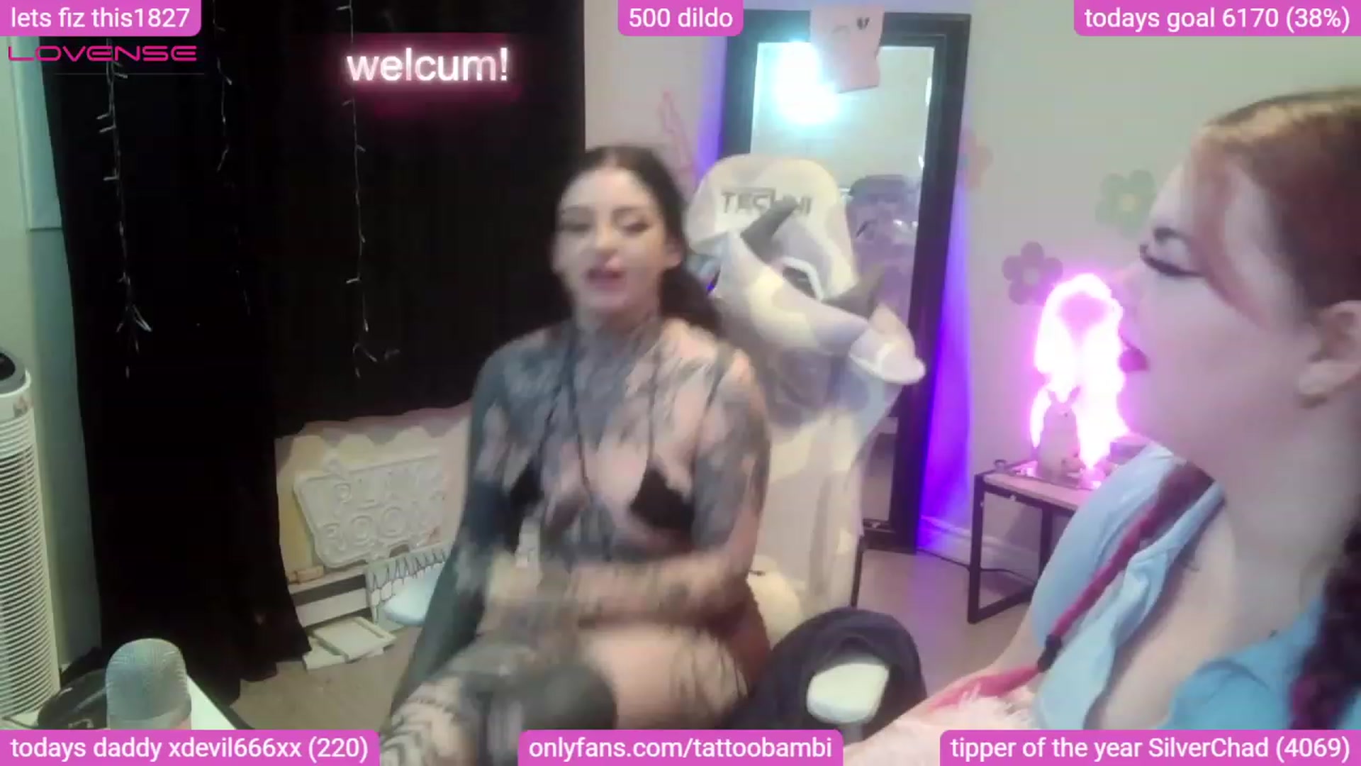 Gallery image thumbnail from Tattoobambi's myfreecams stream on, 08/12/2023, 07:48 image 2 of 20