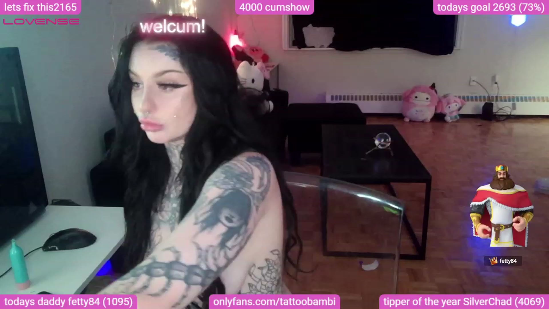 Gallery image thumbnail from Tattoobambi's myfreecams stream on, 08/19/2023, 05:16 image 2 of 20