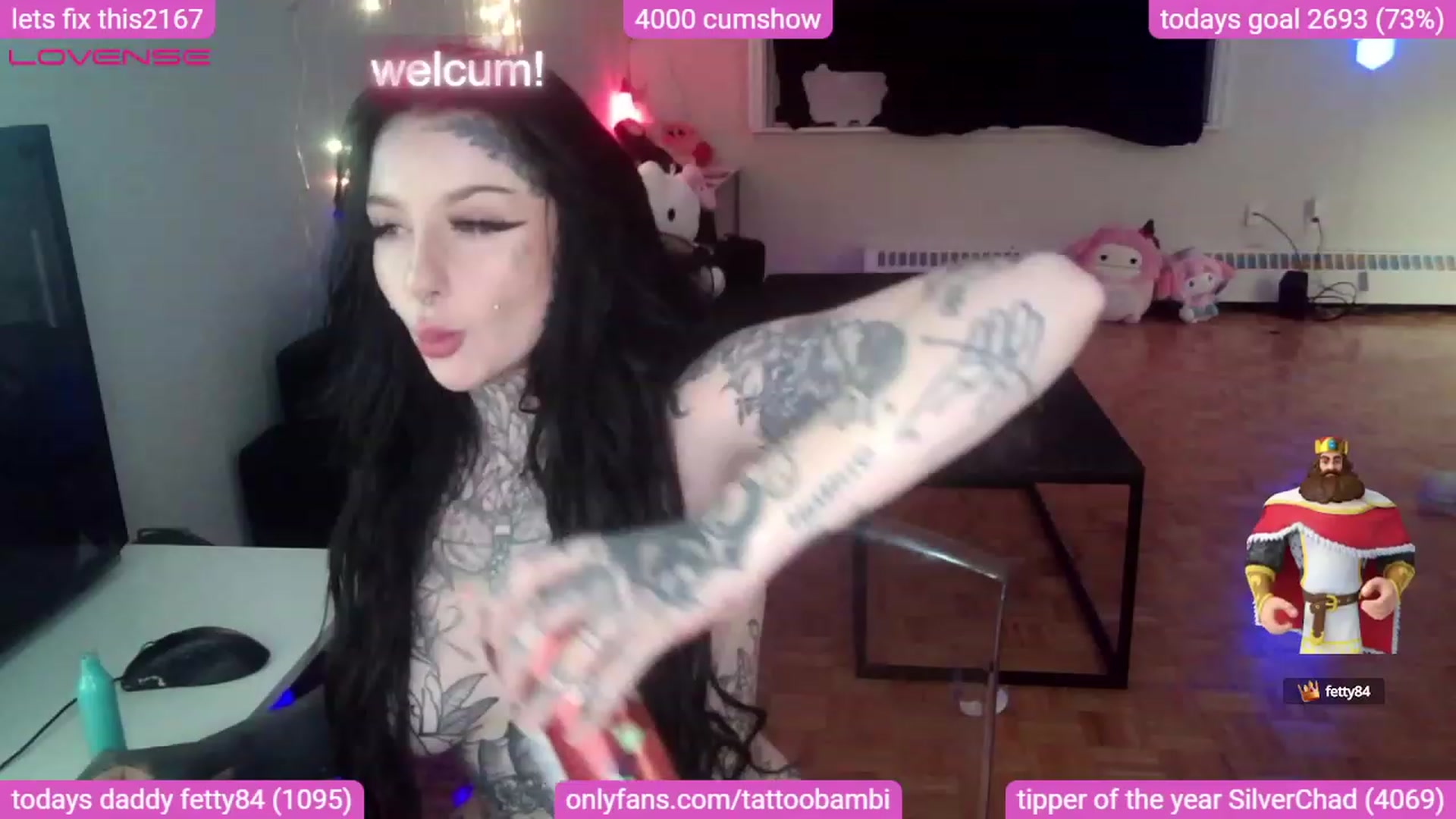 Gallery image thumbnail from Tattoobambi's myfreecams stream on, 08/19/2023, 05:16 image 5 of 20