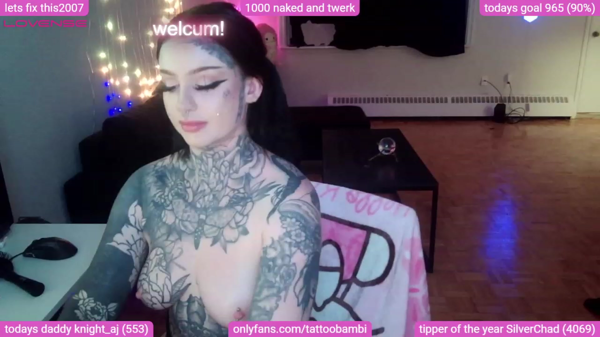 Gallery image thumbnail from Tattoobambi's myfreecams stream on, 08/20/2023, 04:46 image 10 of 20