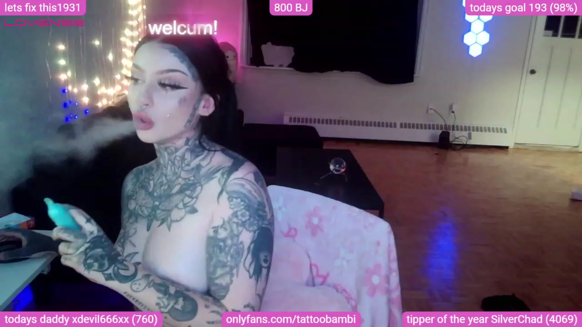 Gallery image thumbnail from Tattoobambi's myfreecams stream on, 08/20/2023, 04:46 image 17 of 20