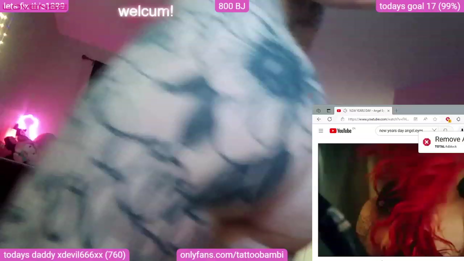 Gallery image thumbnail from Tattoobambi's myfreecams stream on, 08/20/2023, 05:41 image 7 of 20