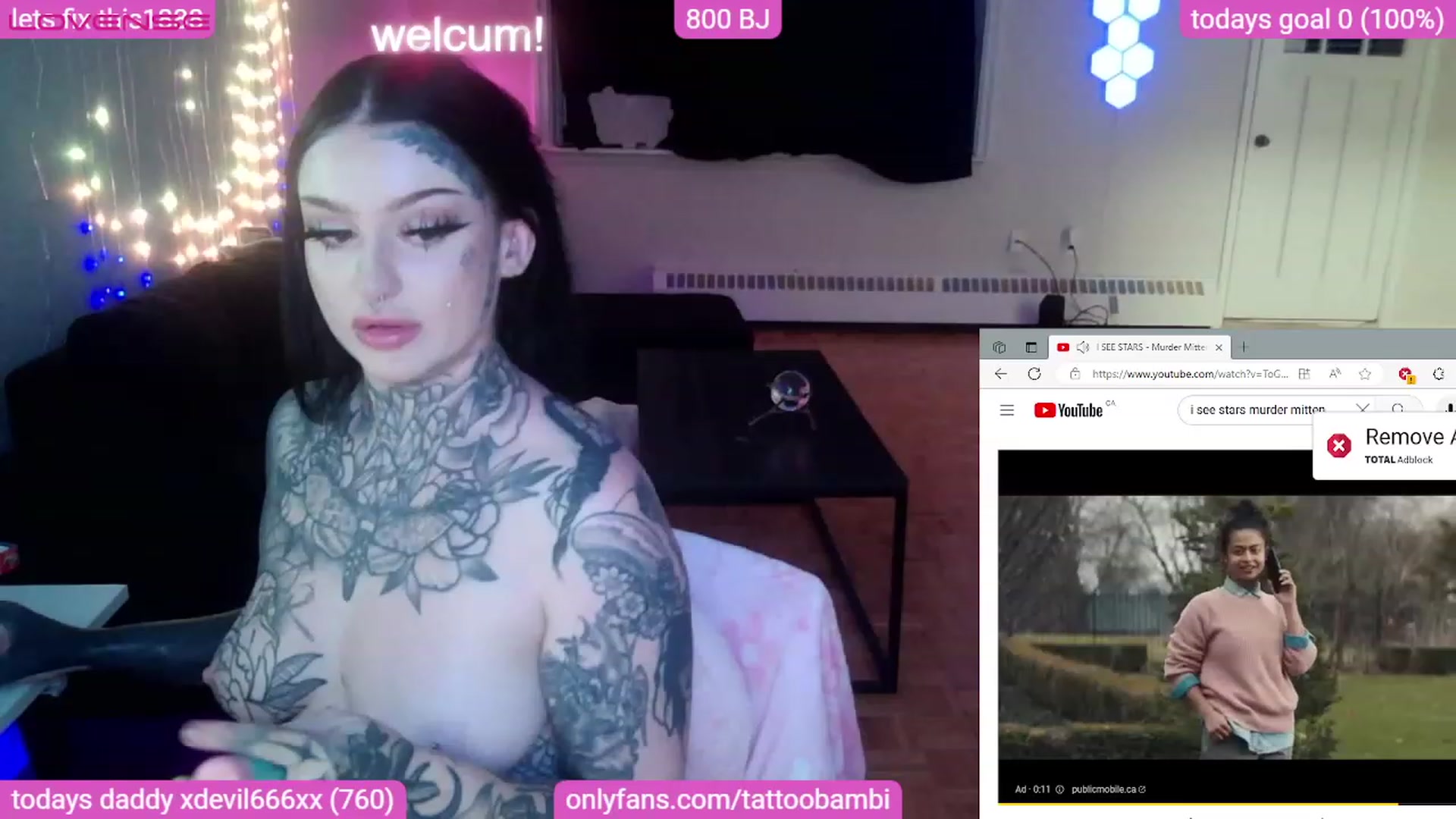 Gallery image thumbnail from Tattoobambi's myfreecams stream on, 08/20/2023, 05:41 image 13 of 20