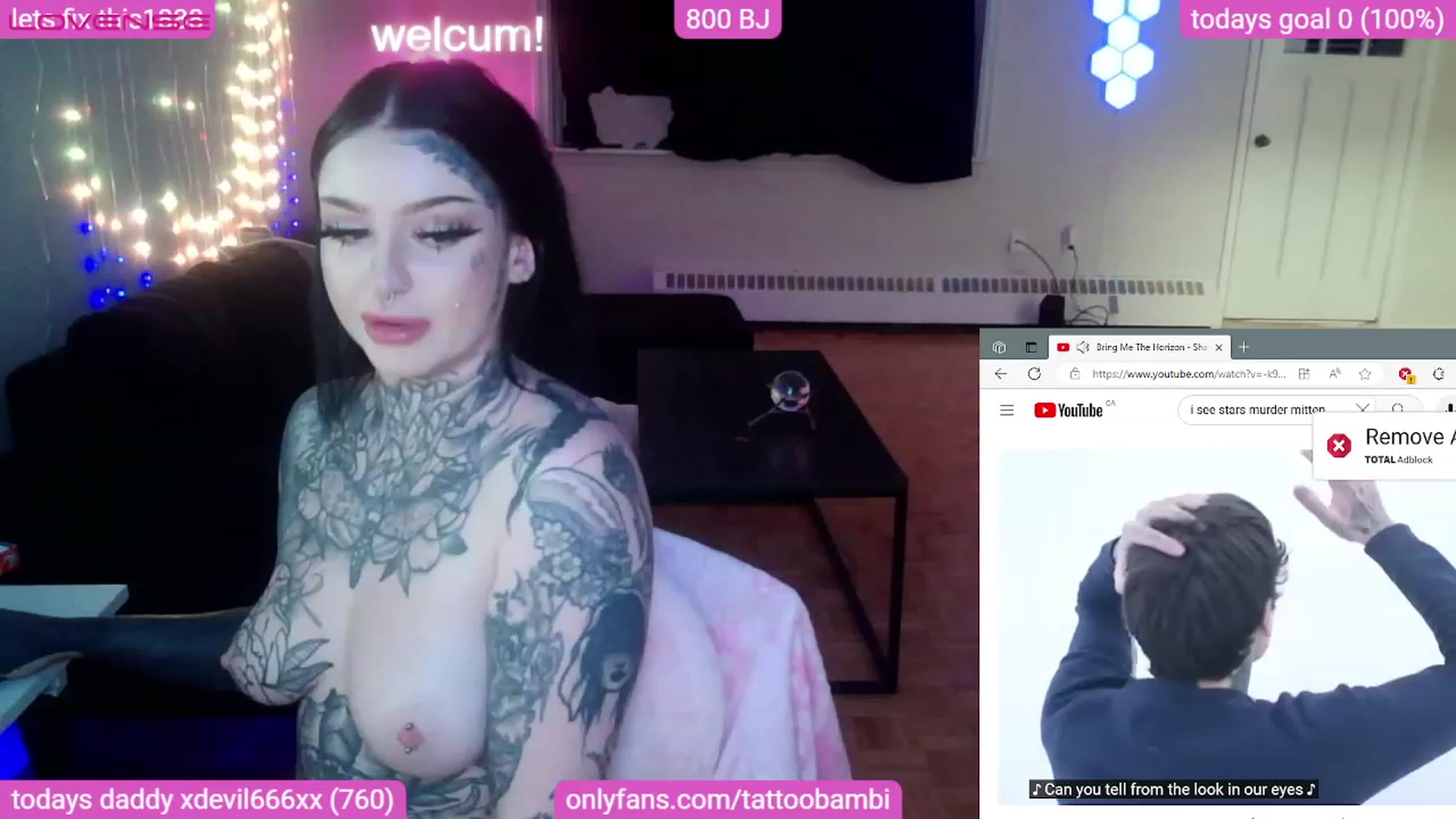 Gallery image thumbnail from Tattoobambi's myfreecams stream on, 08/20/2023, 05:41 image 14 of 20