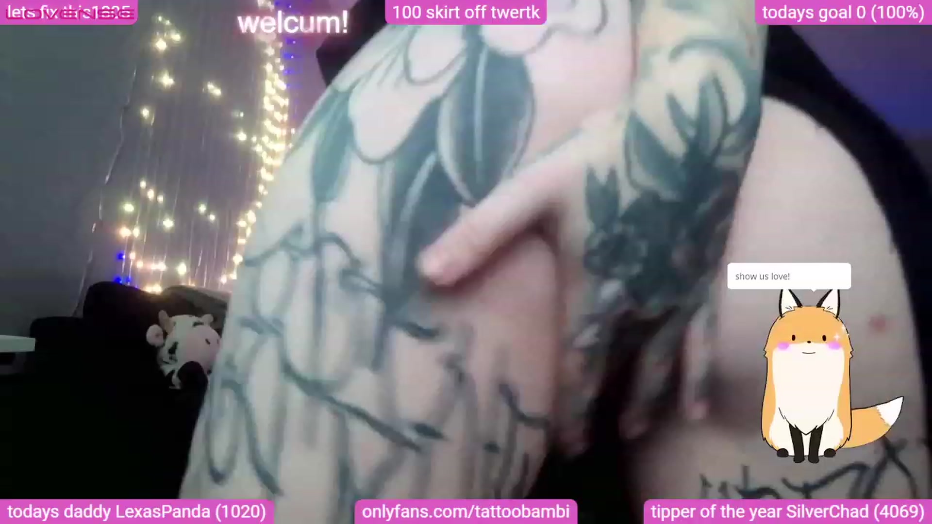 Gallery image thumbnail from Tattoobambi's myfreecams stream on, 08/22/2023, 24:01 image 20 of 20