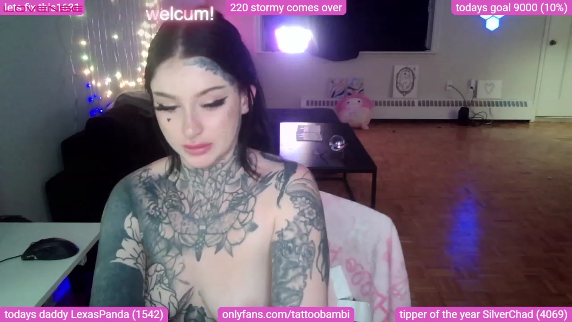 Gallery image thumbnail from Tattoobambi's myfreecams stream on, 08/22/2023, 03:48 image 10 of 20