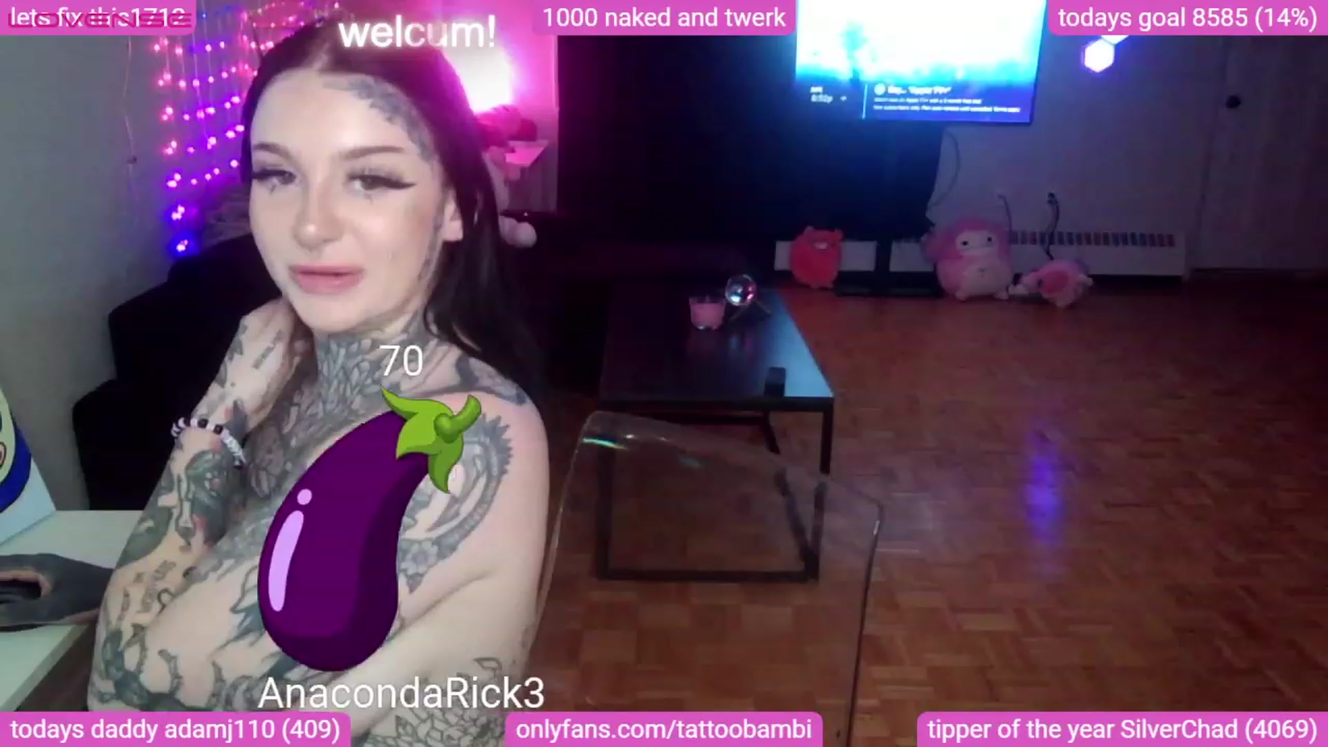 Gallery image thumbnail from Tattoobambi's myfreecams stream on, 08/26/2023, 01:32 image 15 of 20