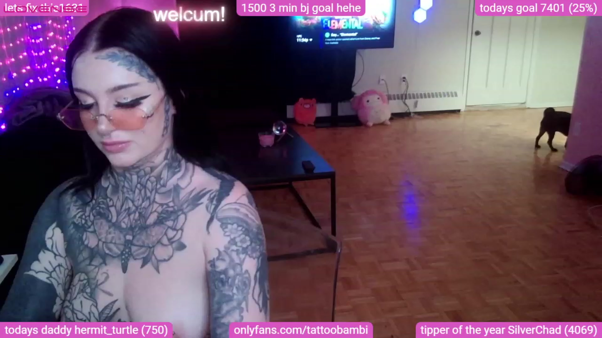 Gallery image thumbnail from Tattoobambi's myfreecams stream on, 08/26/2023, 04:20 image 11 of 20