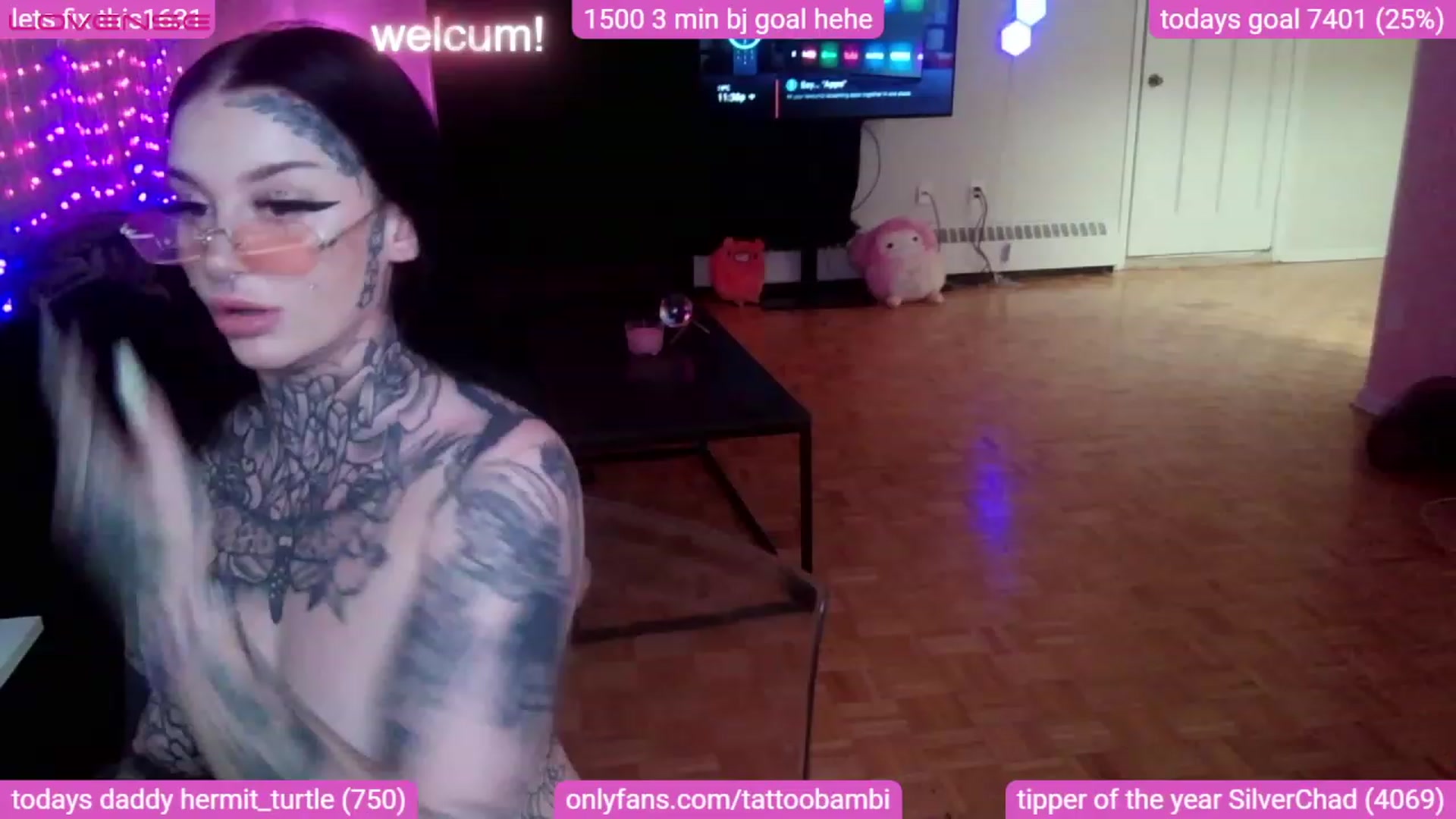 Gallery image thumbnail from Tattoobambi's myfreecams stream on, 08/26/2023, 04:20 image 12 of 20