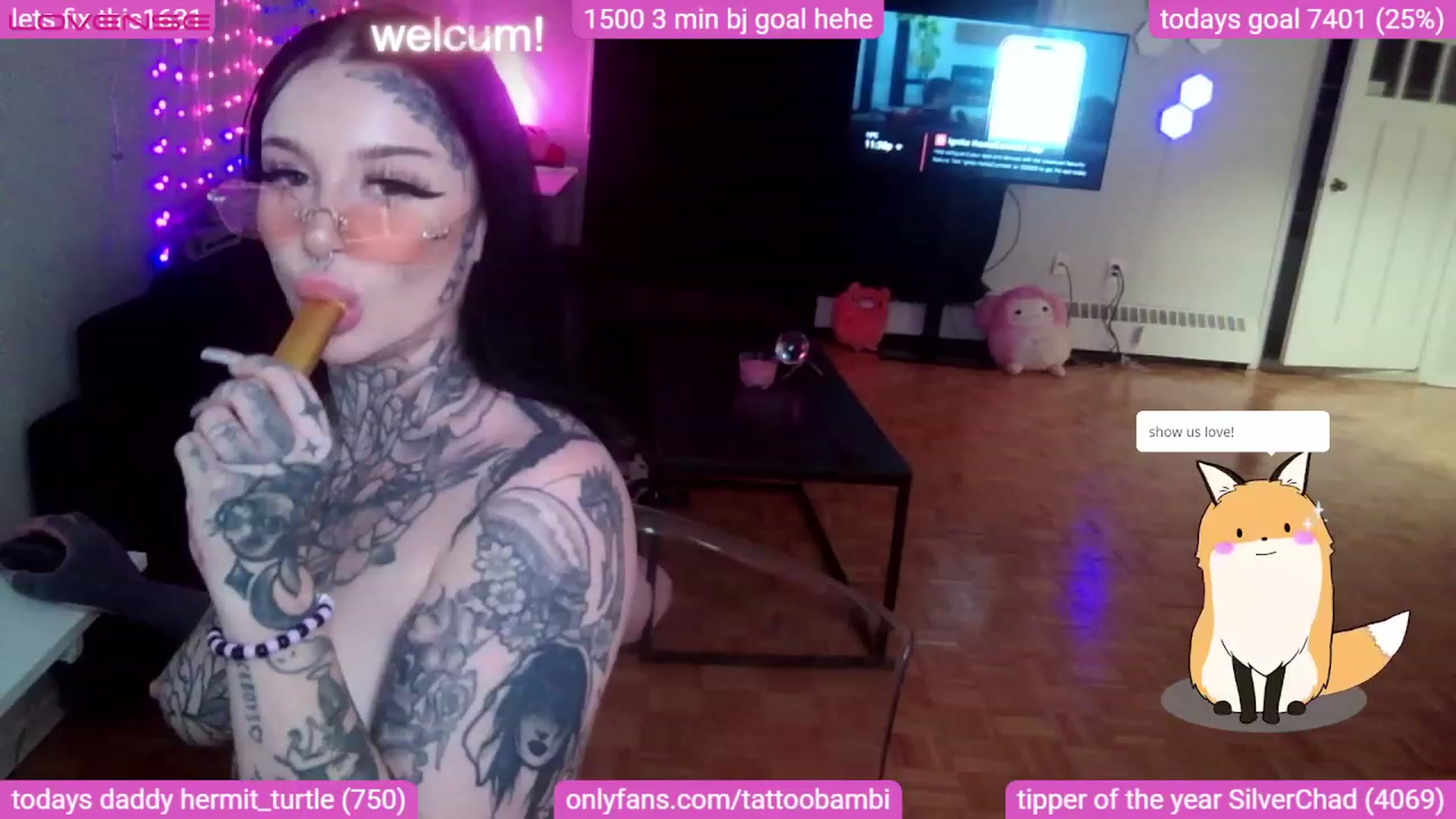 Gallery image thumbnail from Tattoobambi's myfreecams stream on, 08/26/2023, 04:20 image 10 of 20