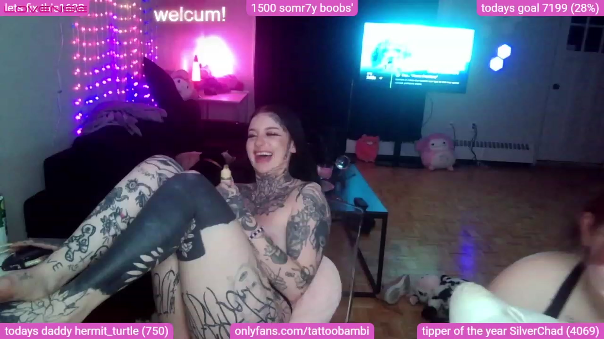 Gallery image thumbnail from Tattoobambi's myfreecams stream on, 08/26/2023, 07:22 image 1 of 20