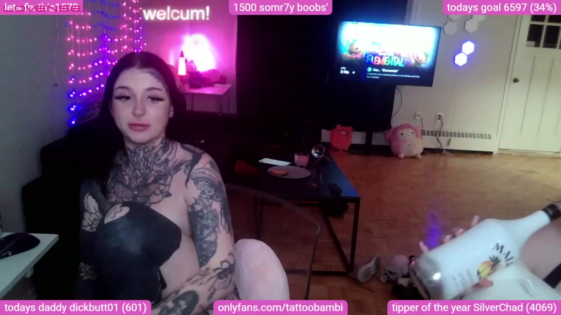 Gallery image thumbnail from Tattoobambi's myfreecams stream on, 08/26/2023, 07:22 image 19 of 20