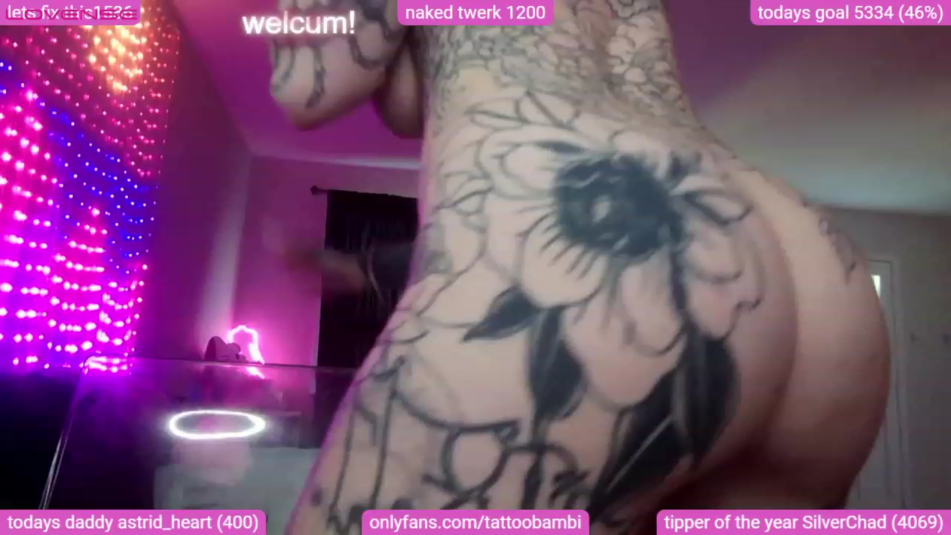 Gallery image thumbnail from Tattoobambi's myfreecams stream on, 08/27/2023, 23:24 image 4 of 20