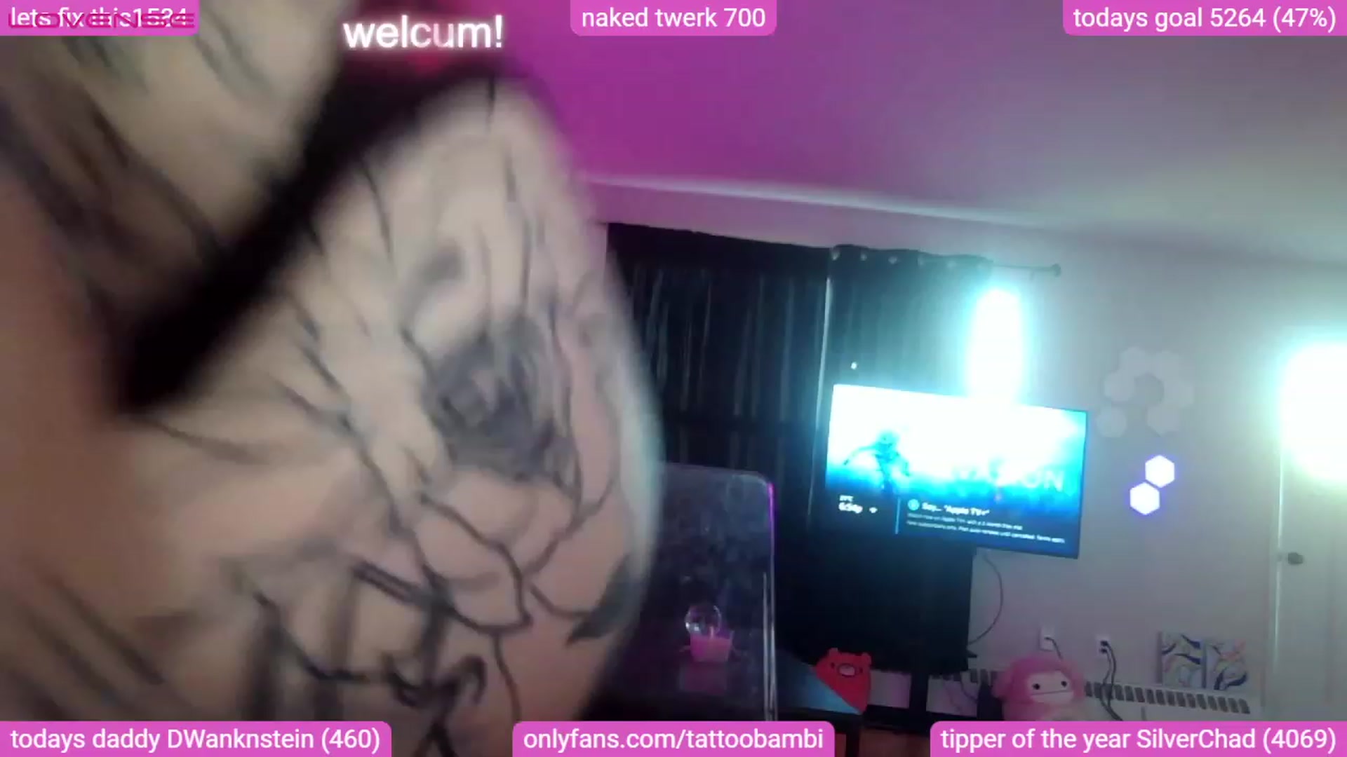 Gallery image thumbnail from Tattoobambi's myfreecams stream on, 08/27/2023, 23:24 image 14 of 20