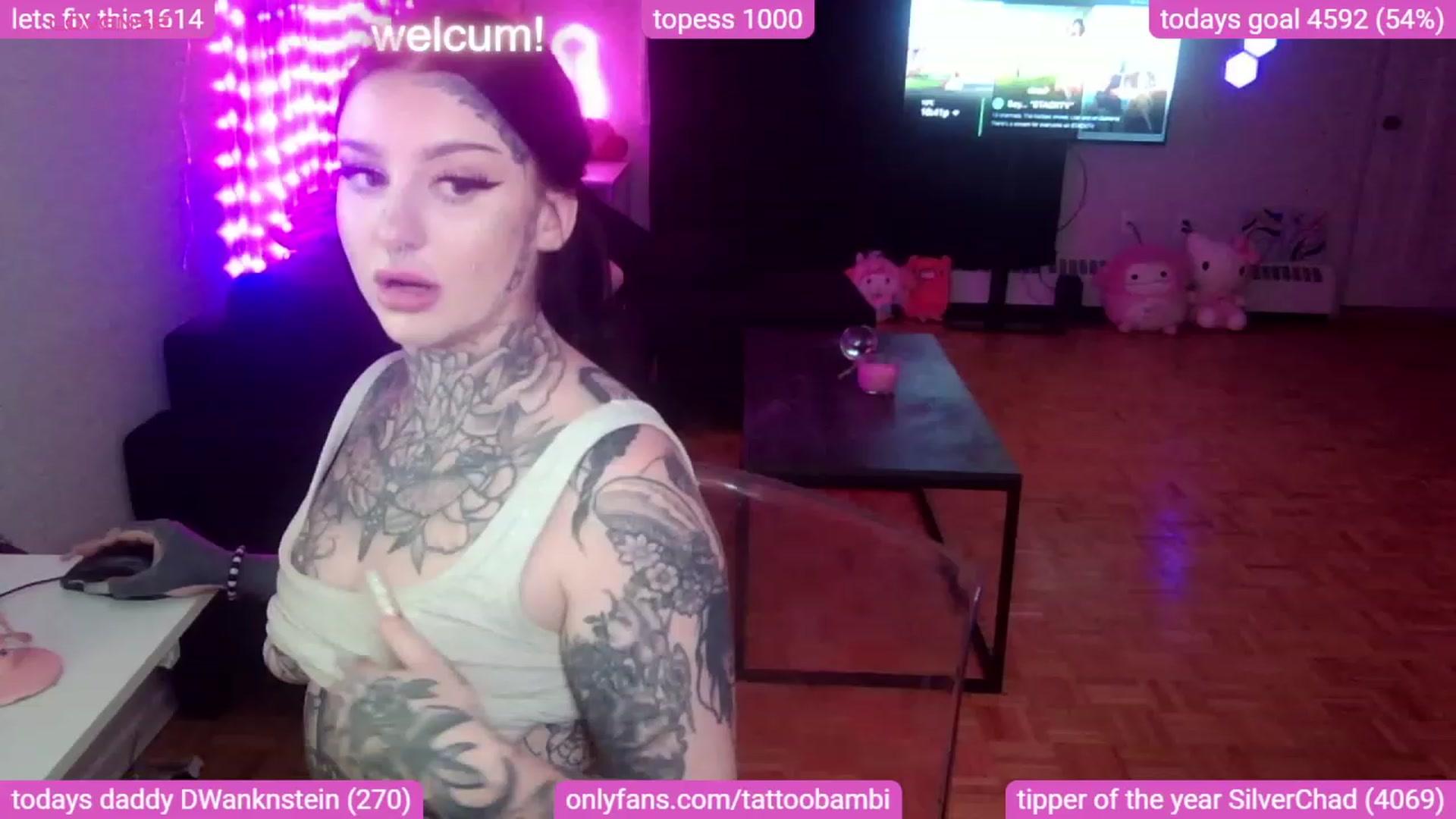 Gallery image thumbnail from Tattoobambi's myfreecams stream on, 08/29/2023, 04:44 image 7 of 20